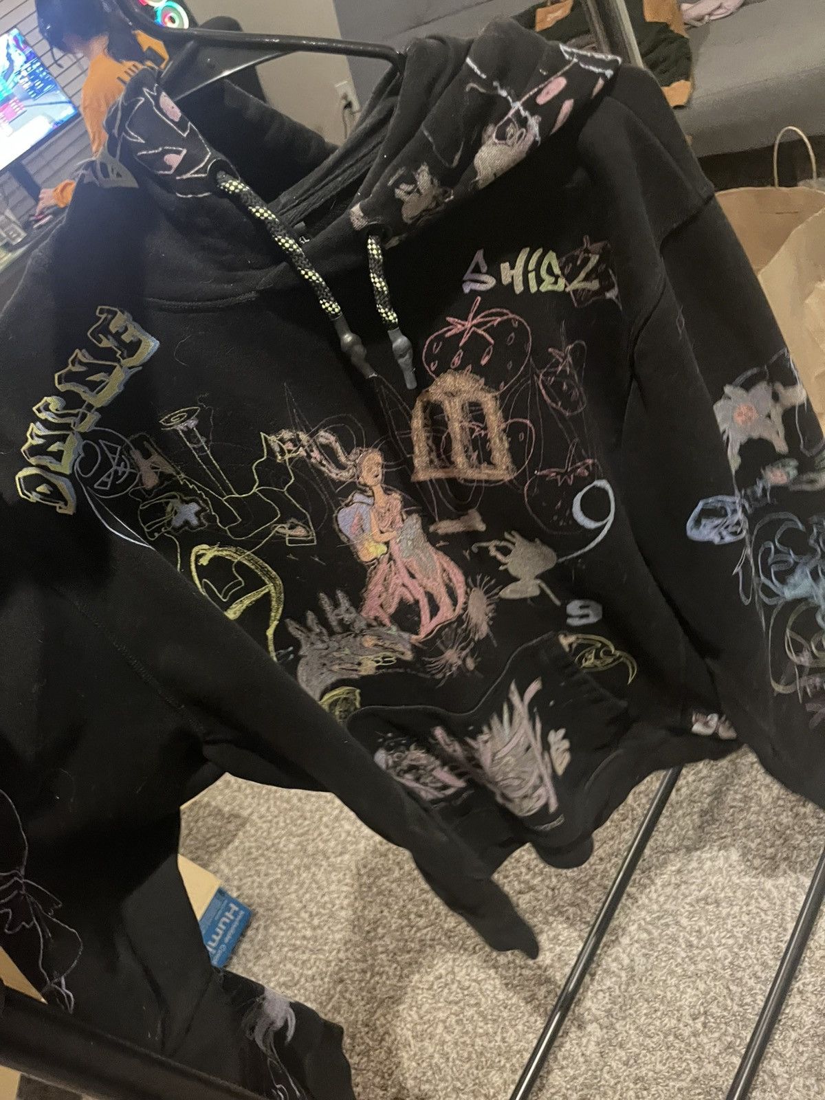 Drain Gang Bladee x Claire Barrow 333 Hoodie Black Size US XL / EU 56 / 4 - 1 Thumbnail