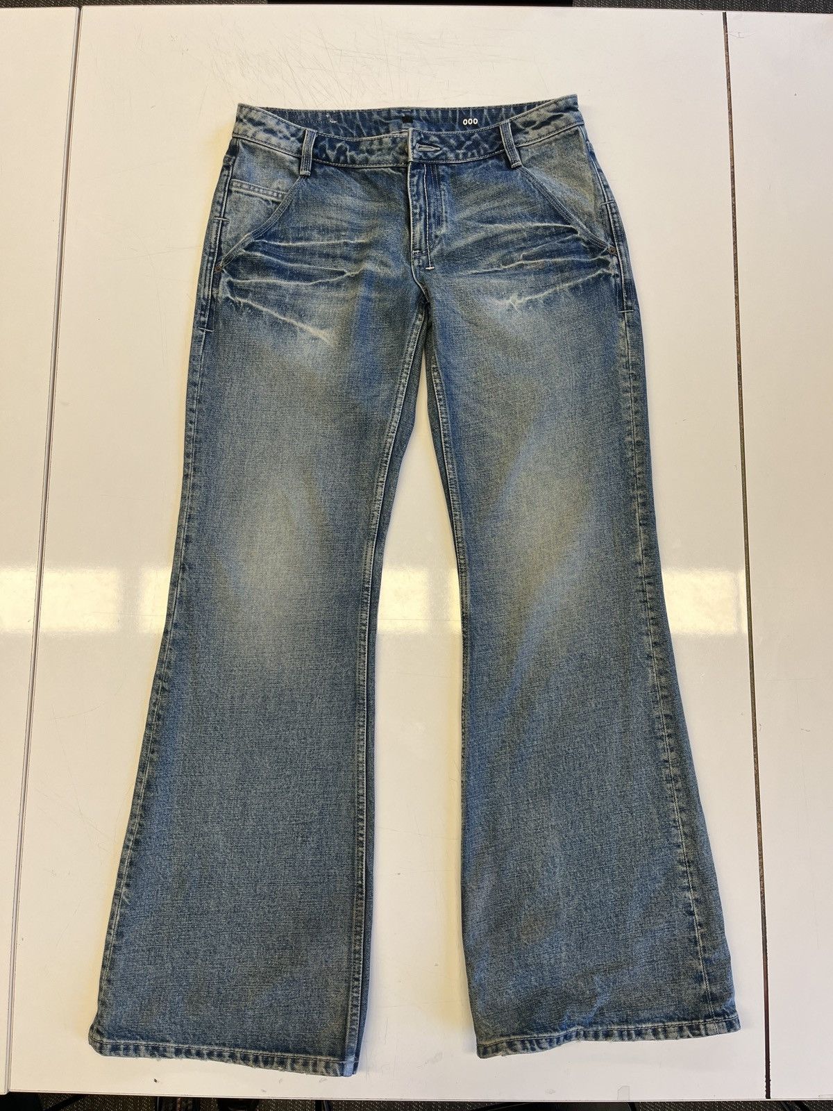 Fax Copy Express “000” Slim Flared Jeans Size 32" / US 10 / IT 46 - 15 Thumbnail