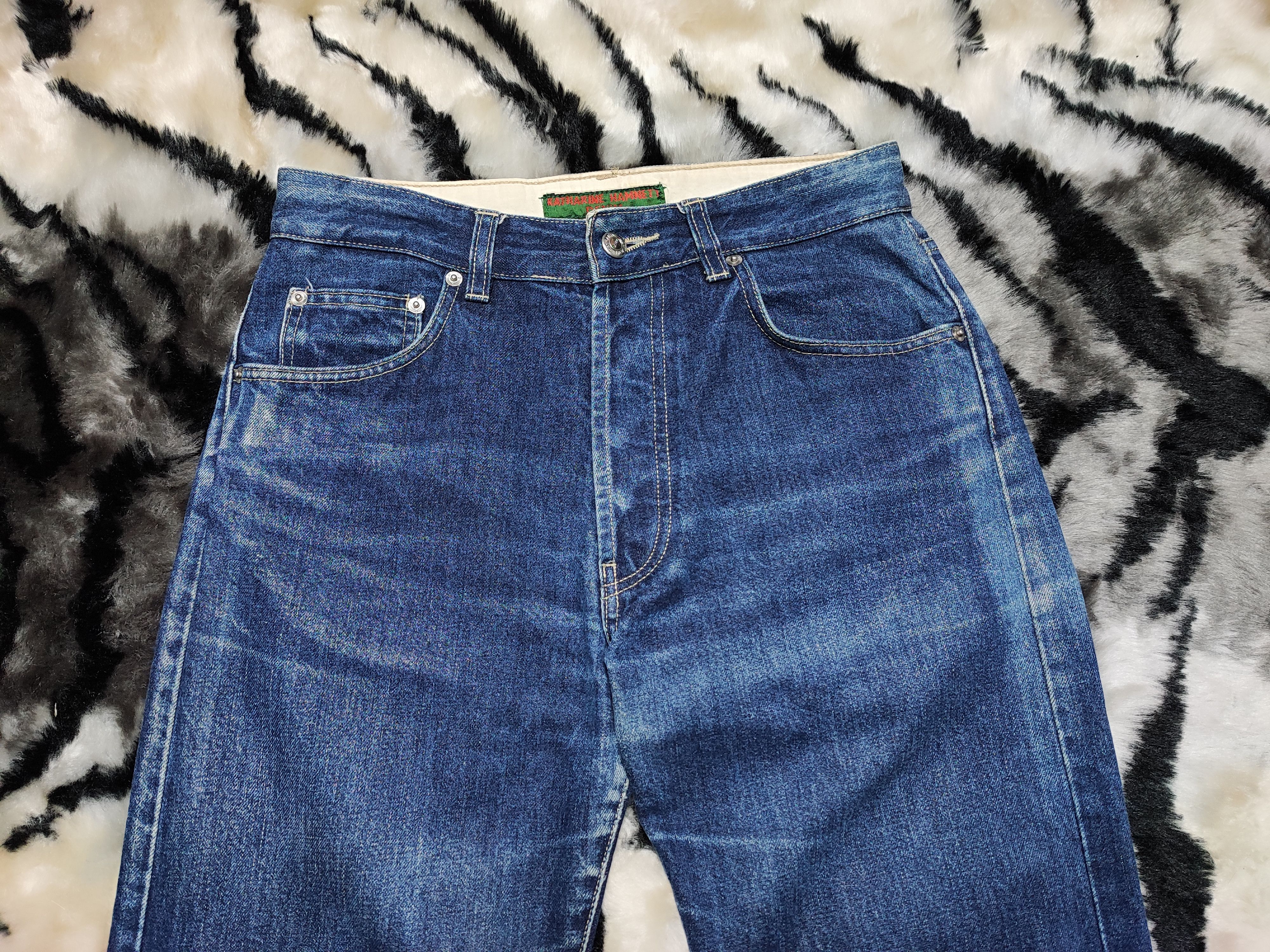 Katharine Hamnett London Vintage 2000s Katharine Hamnet London Fly Button Baggy Size US 27 - 7 Thumbnail