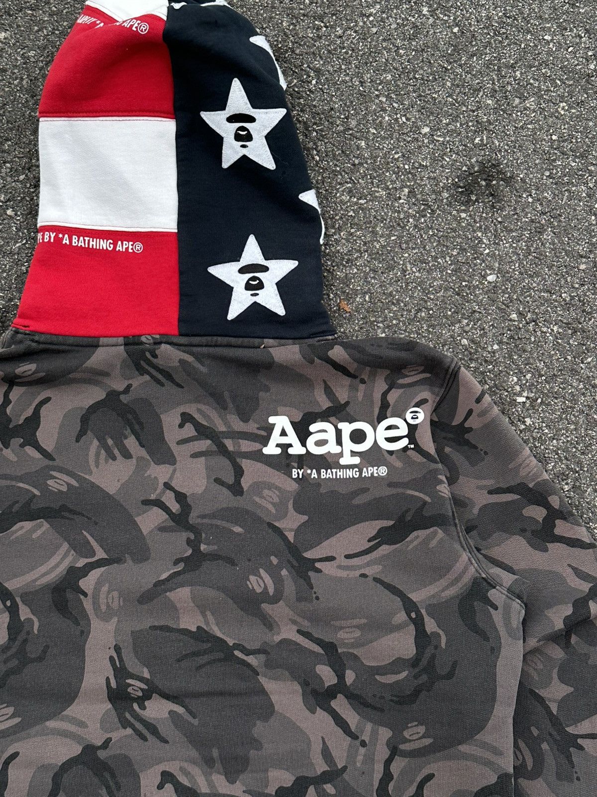 Aape AAPE by A Bathing Ape camouflage hoodie. Size US L / EU 52-54 / 3 - 5 Thumbnail