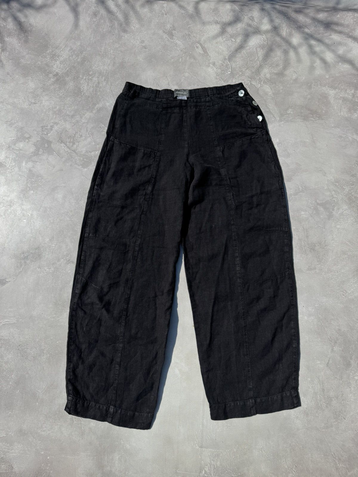 OSKA Vintage OSKA Linen Baggy Pants Size 1 Size 30" / US 8 / IT 44 - 2 Thumbnail