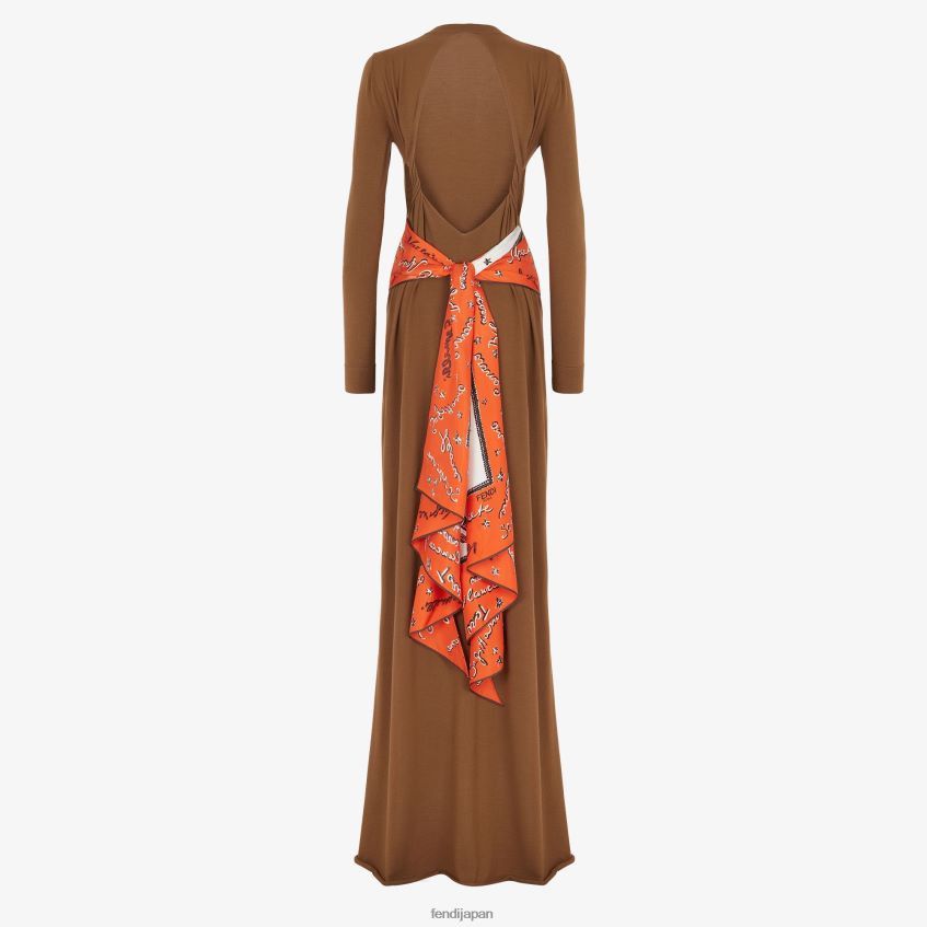 Fendi o1loc1c0824 Dress in Brown Size M / US 6-8 / IT 42-44 - 2 Thumbnail