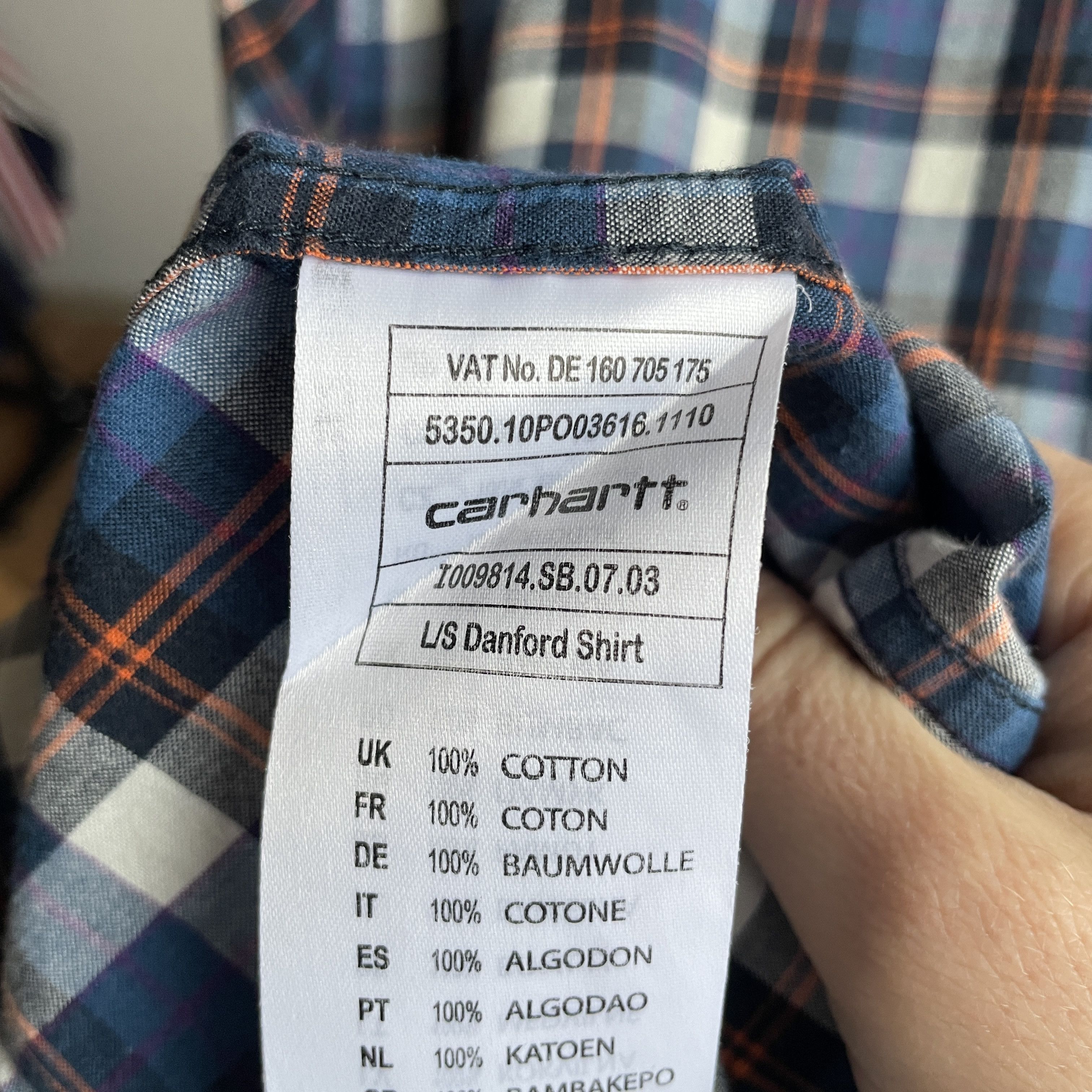 Carhartt Carhartt Checkered Danford Shirt Size S Size US S / EU 44-46 / 1 - 6 Thumbnail