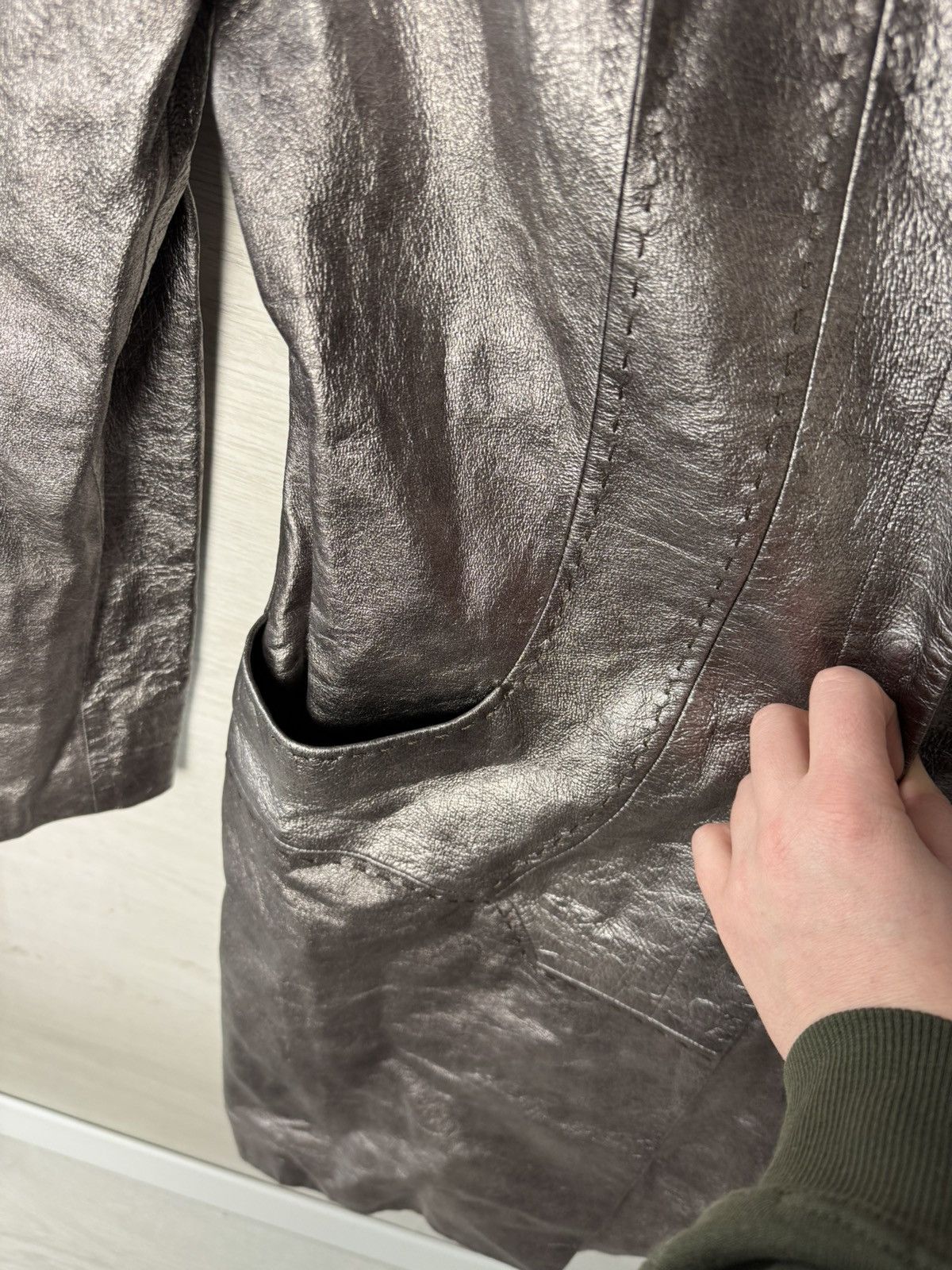 Just Cavalli Just Cavalli Coat Long Silver Metallic Size M / US 6-8 / IT 42-44 - 18 Thumbnail
