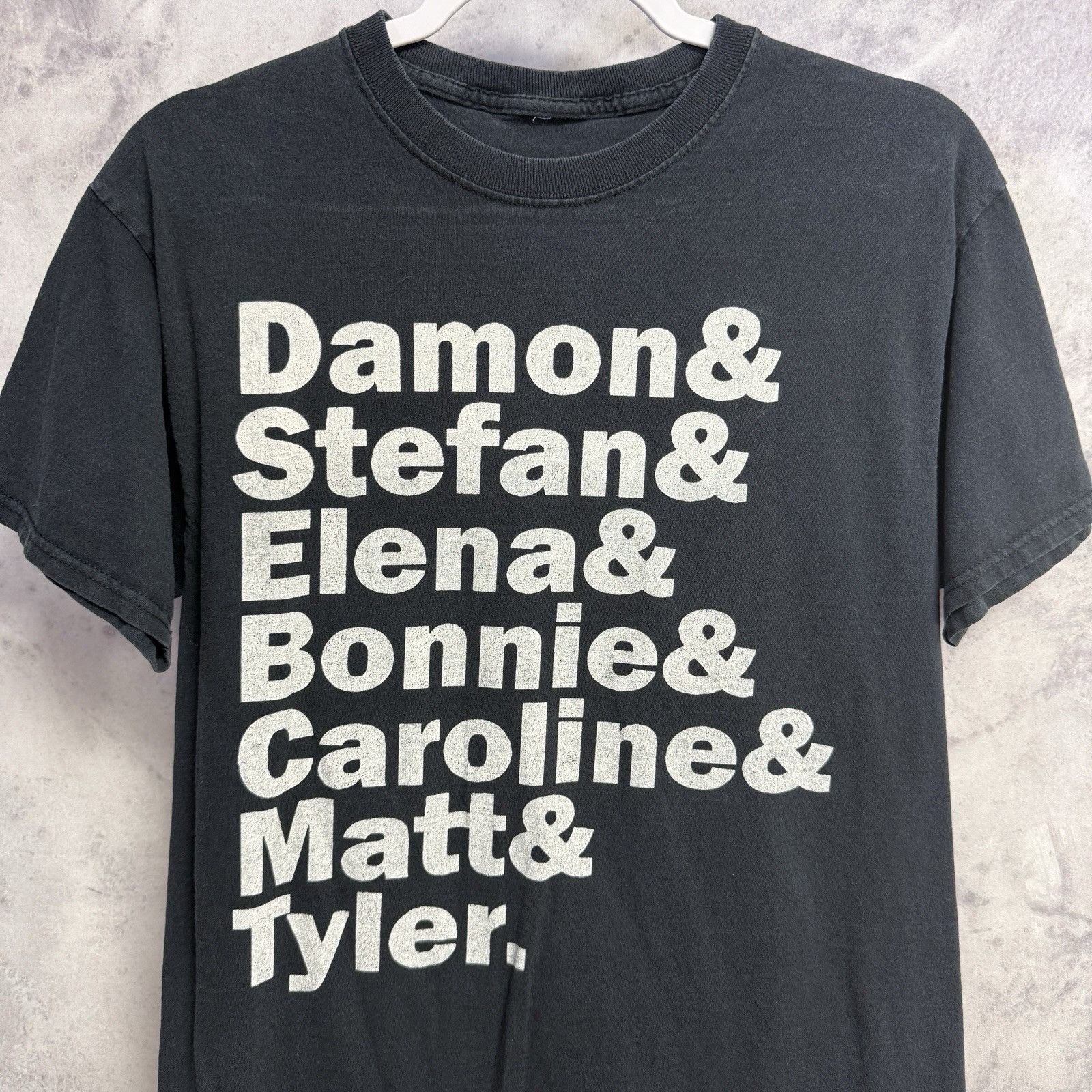Vampire Diaries T Shirt Damon Stefan Elena Bonnie Caroline