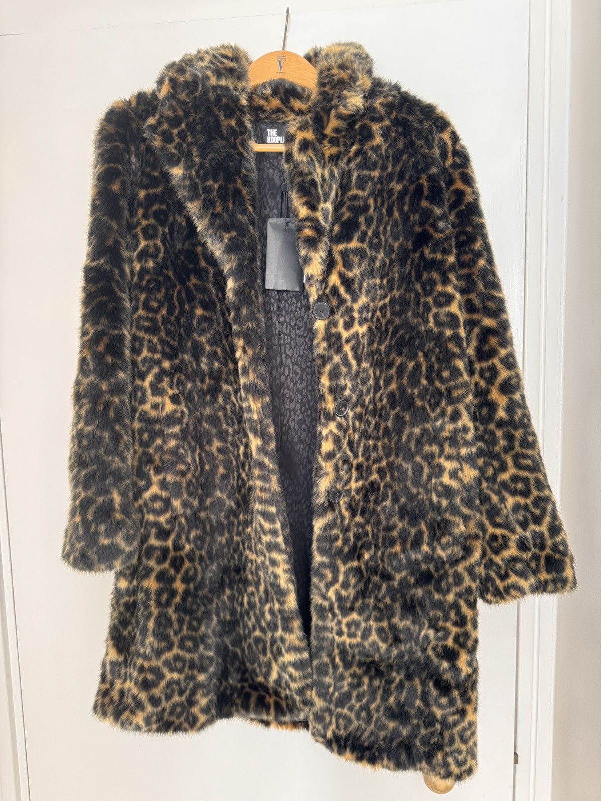 The Kooples Faux Fur Mid Coat by The Kooples in Size 1 (Small, UK 8) Size S / US 4 / IT 40 - 2 Thumbnail