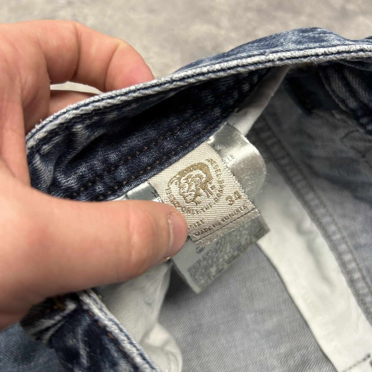 Diesel Vintage Diesel Indistry Basic Blue denim 2000’s jeans Size US 34 / EU 50 - 15 Thumbnail