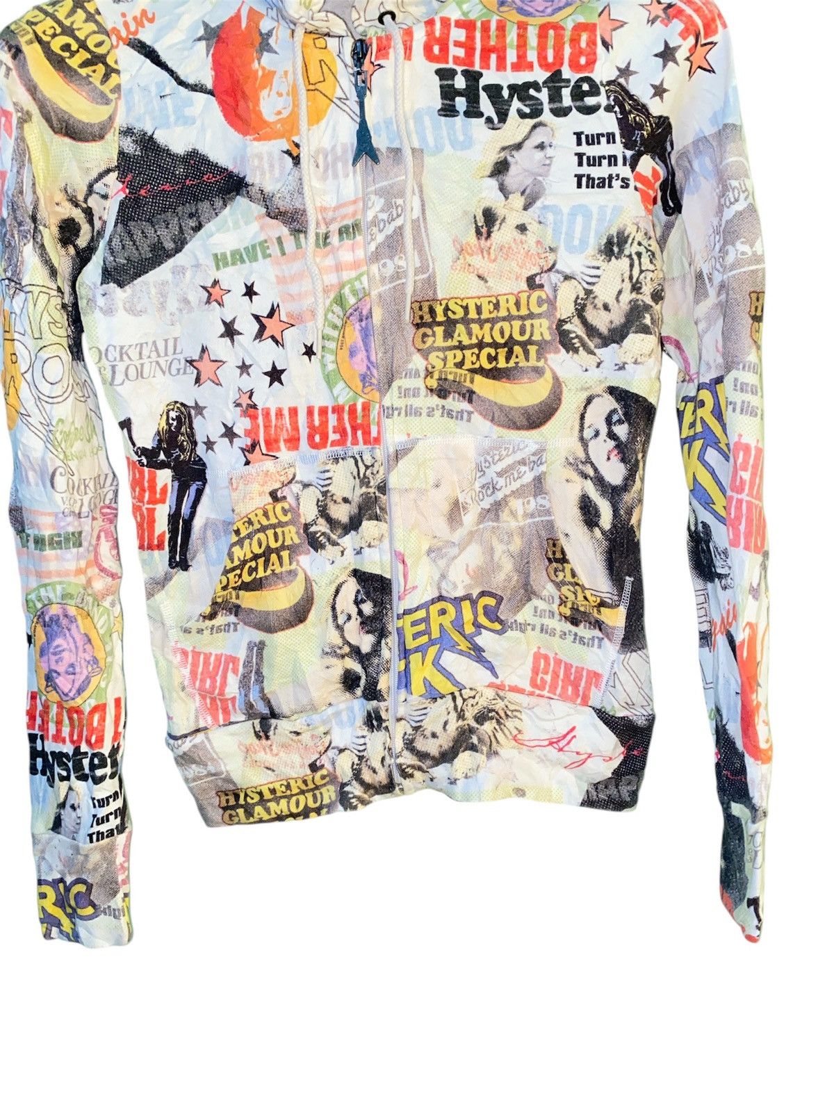 Hysteric Glamour × Vintage Vtg Unisex Hysteric Glamour Fullprint Hoodie Size US S / EU 44-46 / 1 - 3 Thumbnail