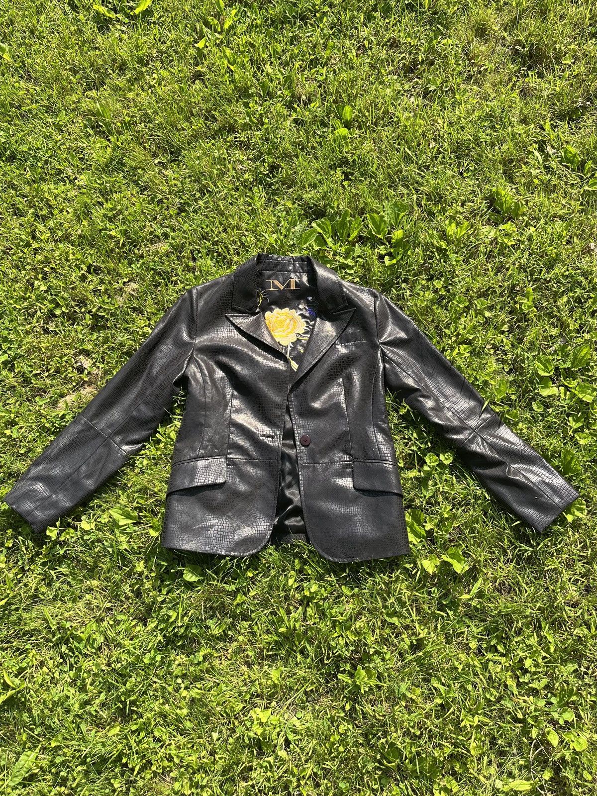 Vintage Faux Crocodile Vintage Blazer Size M / US 6-8 / IT 42-44 - 1 Thumbnail