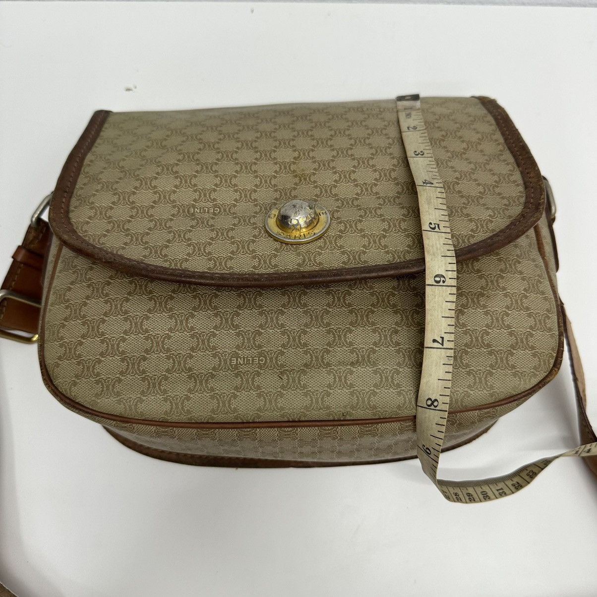 Celine ‼️YES‼️ AUTHENTIC CELINE MACADAM SHOULDER SHOULDER BAG Size ONE SIZE - 17 Thumbnail