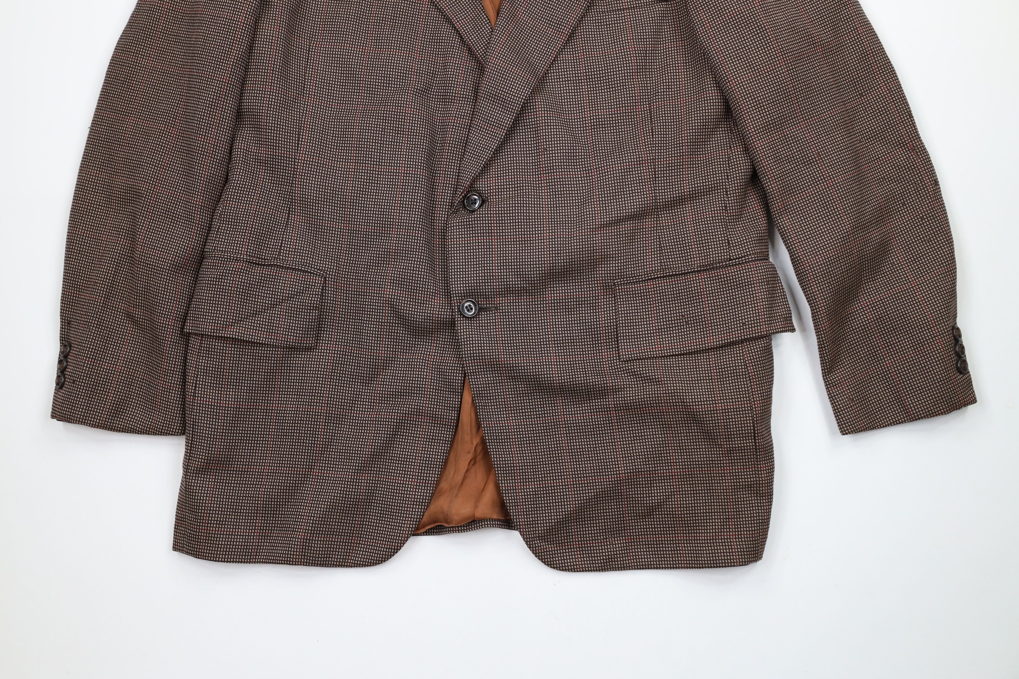 Other Vintage 70s Streetwear Thrashed 2 Piece Heavy Wool Suit Size 40L - 6 Thumbnail
