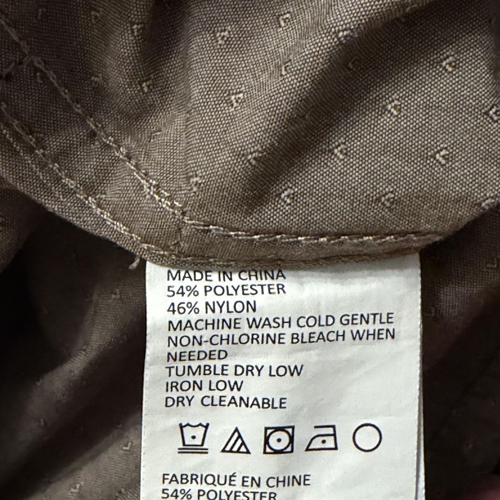 Prana PrAna Shirt Mens Medium Beige Geometric Print Button Front Size US M / EU 48-50 / 2 - 9 Thumbnail