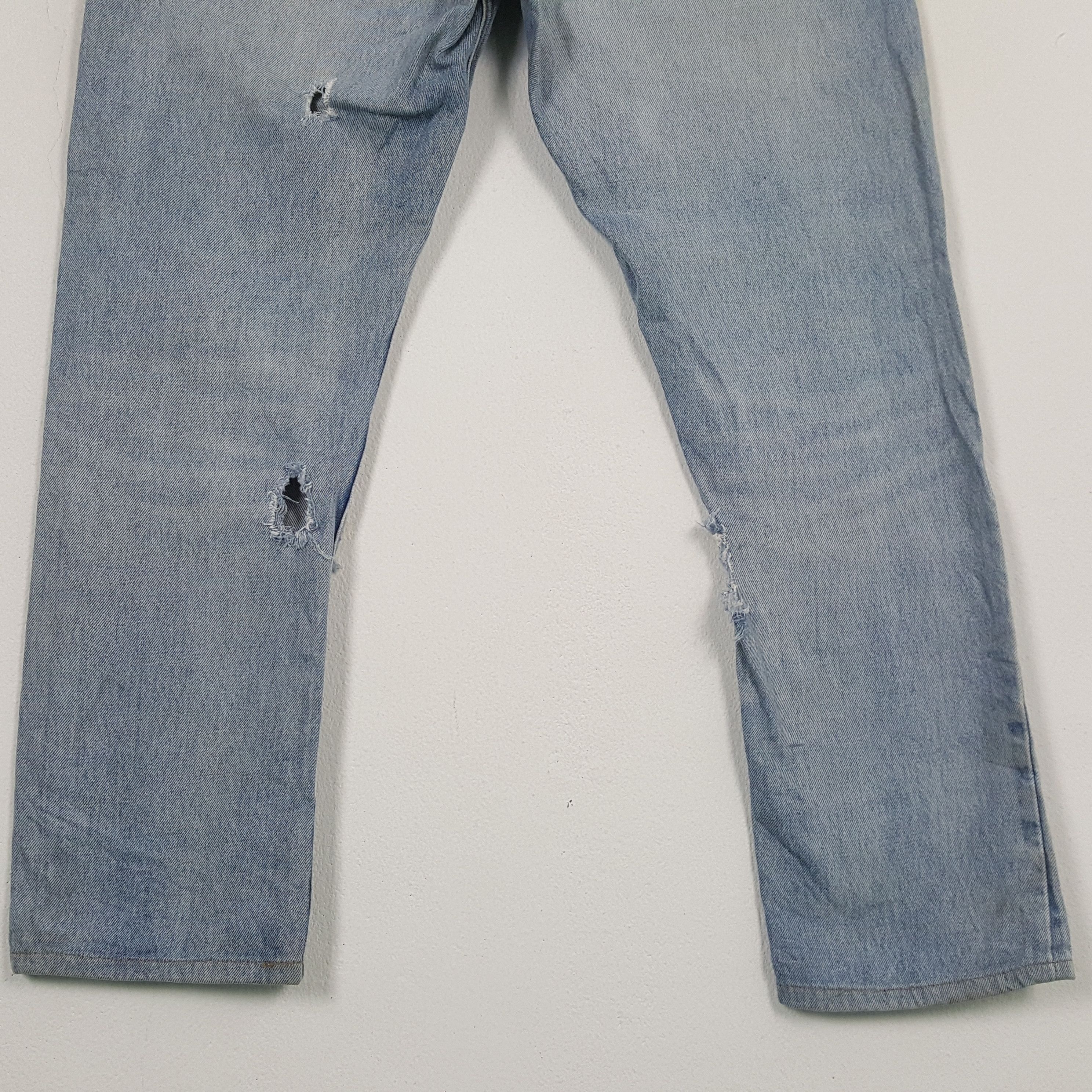 Andy Warhol × Billabong × Vintage Vintage ANDY WARHOL X BILLABONG Rare Design Distressed Jeans Size US 34 / EU 50 - 6 Thumbnail