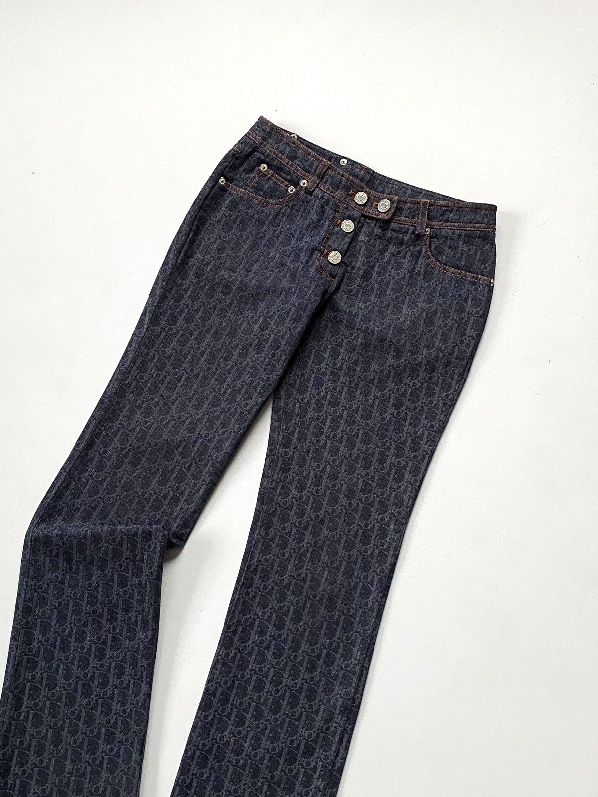 Dior 🔥F/W06 Dior by John Galliano Oblique Flight Monogram Jeans Size 27" / US 4 / IT 40 - 7 Thumbnail