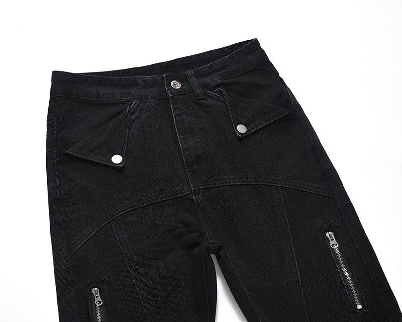 Jean American high street straight-leg slim-fit black jeans Size US 32 / EU 48 - 3 Thumbnail