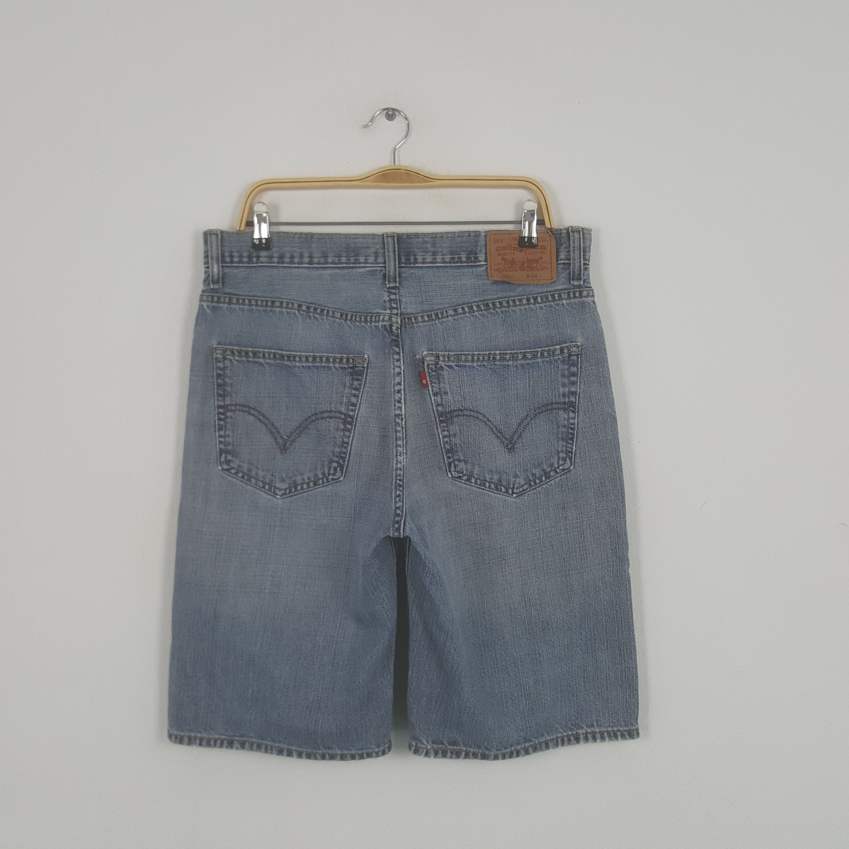 Levi's × Vintage Vintage Levi's 569 American Distressed Short Denim Jorst Size US 35 - 3 Thumbnail