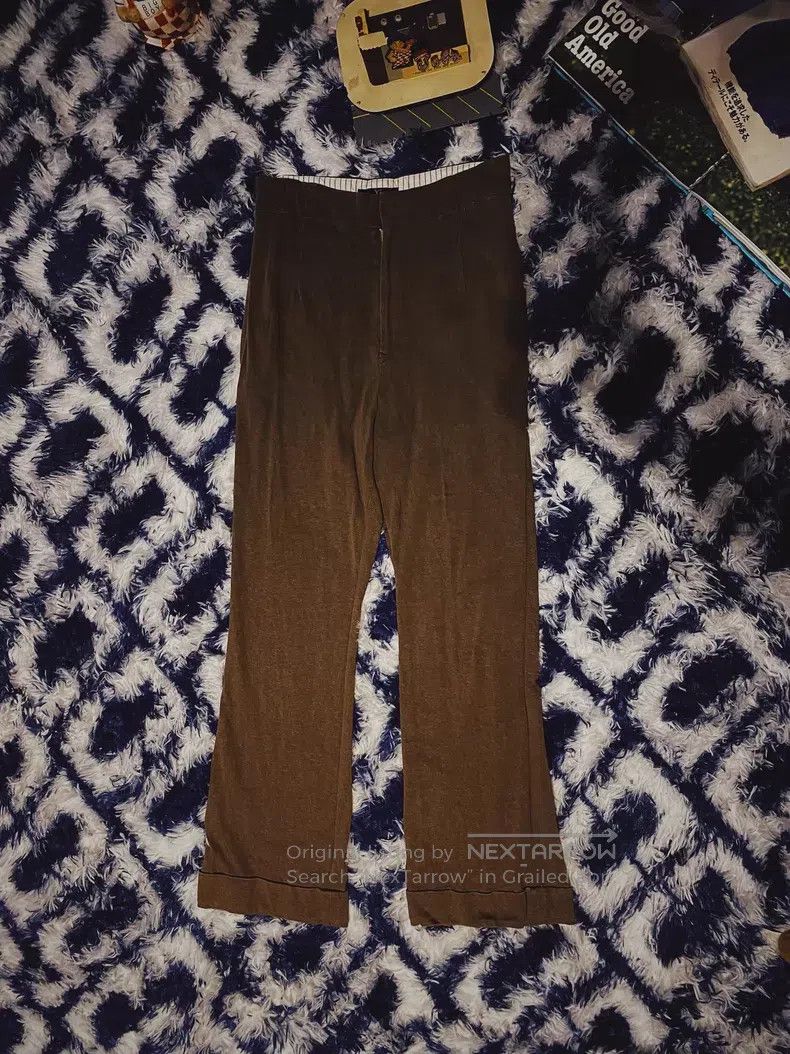 Yohji Yamamoto Yohji Yamamoto size m Brown cotton and linen blended slacks Size US 28 / EU 44 - 4 Thumbnail