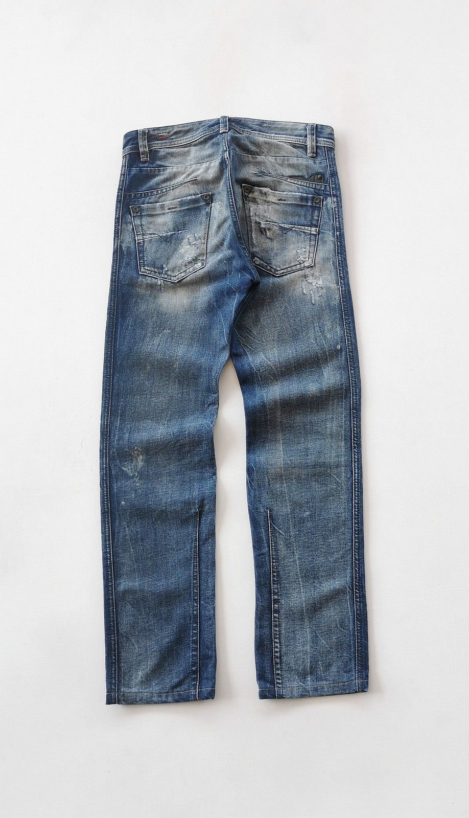 Diesel Black Gold Blue Eyecons Diesel Distressed Skinny Jeans Size US 30 / EU 46 - 6 Thumbnail