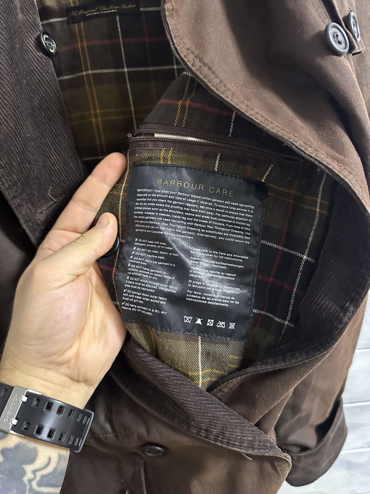 Barbour Rare Luxury Jacket Barbour 100% Waxed Cotton England Size M / US 6-8 / IT 42-44 - 10 Thumbnail