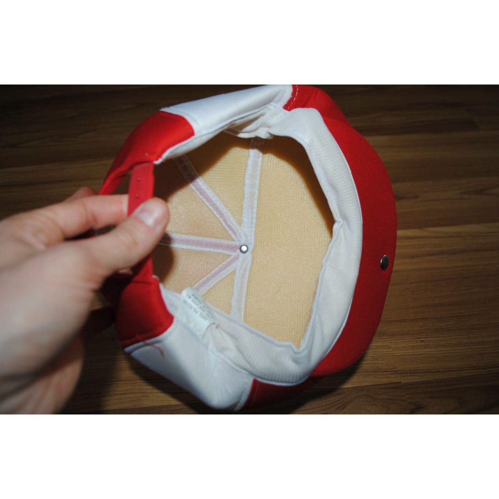 Vintage VINTAGE CYCLING CAP CILO JAN 1914-1989 75 YEARS ANNIVERSARY SIGNED AUTOGRAPH white red ONE SIZE Men Cap Size ONE SIZE - 7 Thumbnail