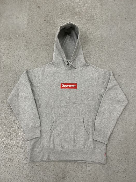 Supreme Box Logo Hoodie Heather Grey