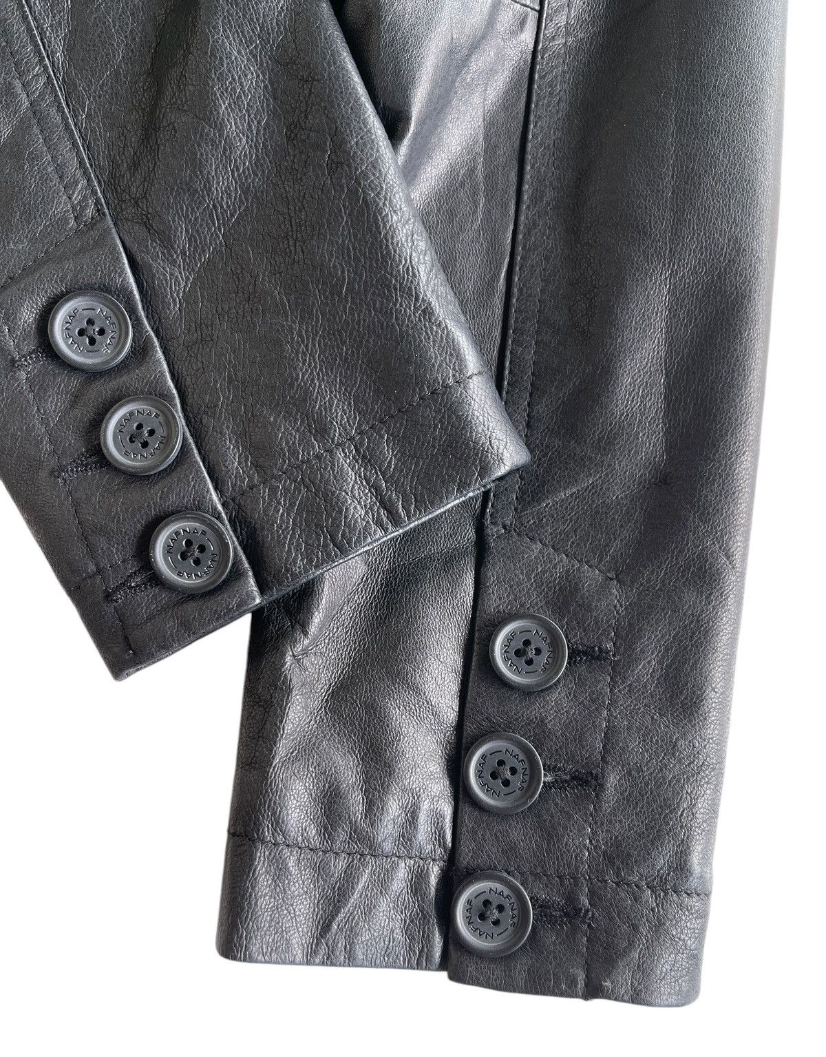 Japanese Brand Vintage Naf Naf Cuir Leather Jacket Size S / US 4 / IT 40 - 9 Thumbnail