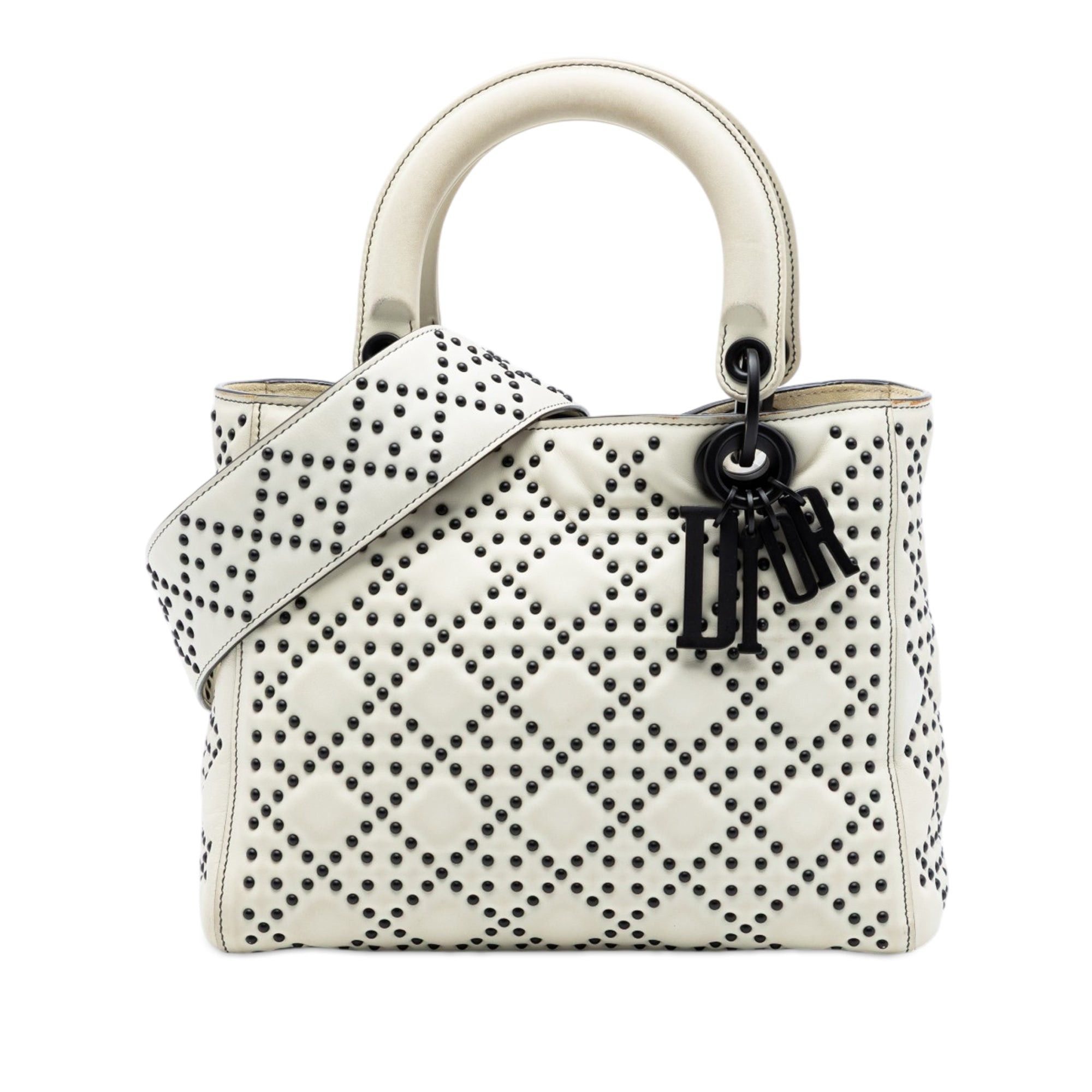 Dior Medium Lambskin Cannage Studded Supple Lady Dior Size ONE SIZE - 1 Thumbnail