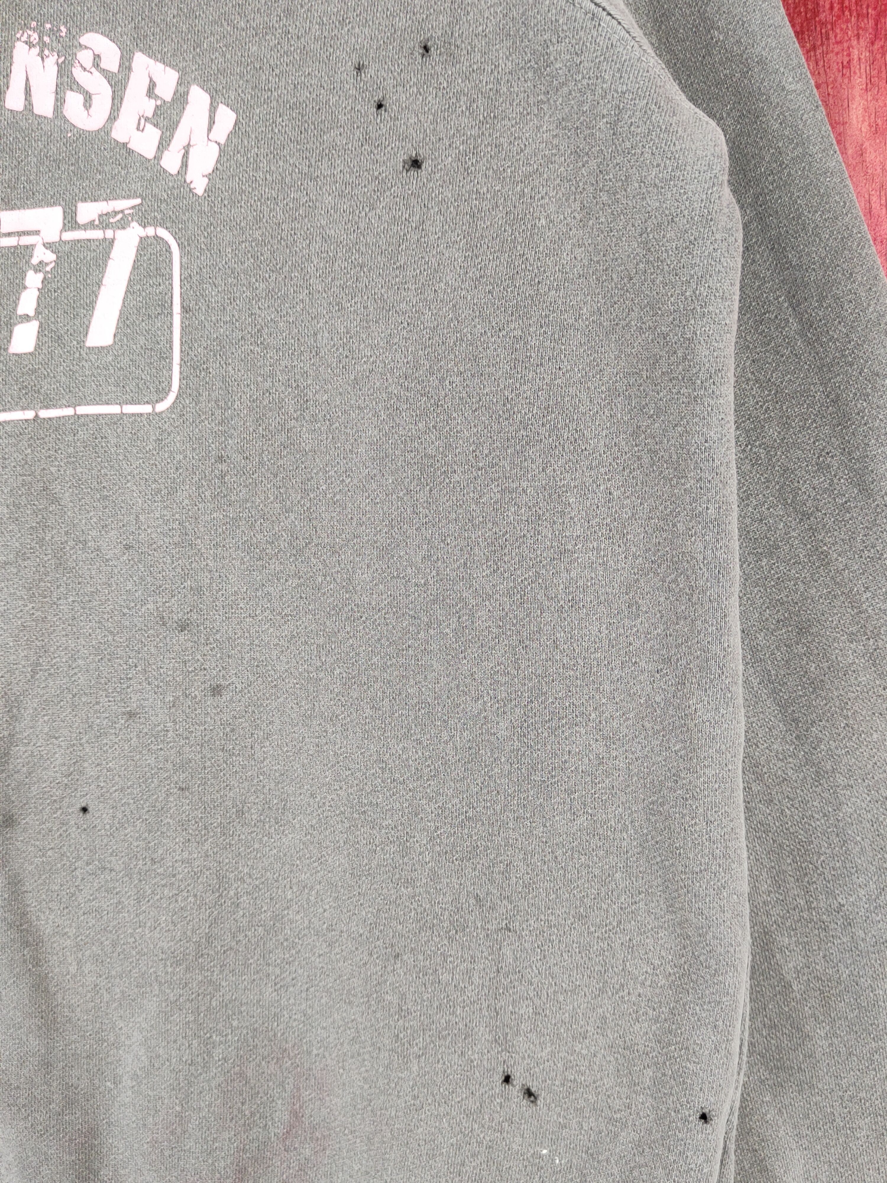 Helly Hansen Helly Hansen Dark Gray Faded ripped Sweatshirts #S1862 Size L / US 10 / IT 46 - 7 Thumbnail
