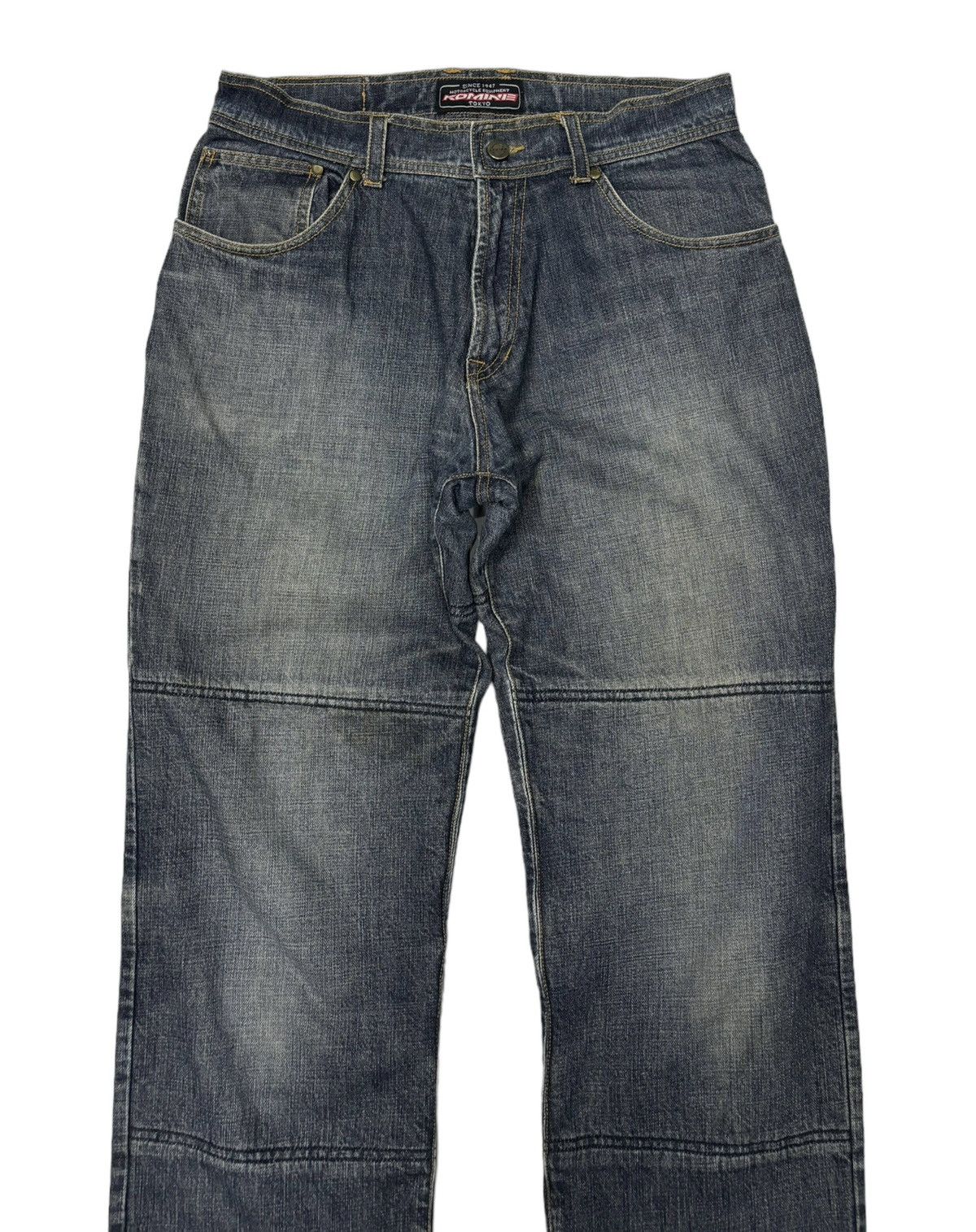 Kadoya ❤️‍🔥VINTAGE KOMINE TOKYO MOTORCYCLE DENIM JEANS Size US 30 / EU 46 - 7 Thumbnail