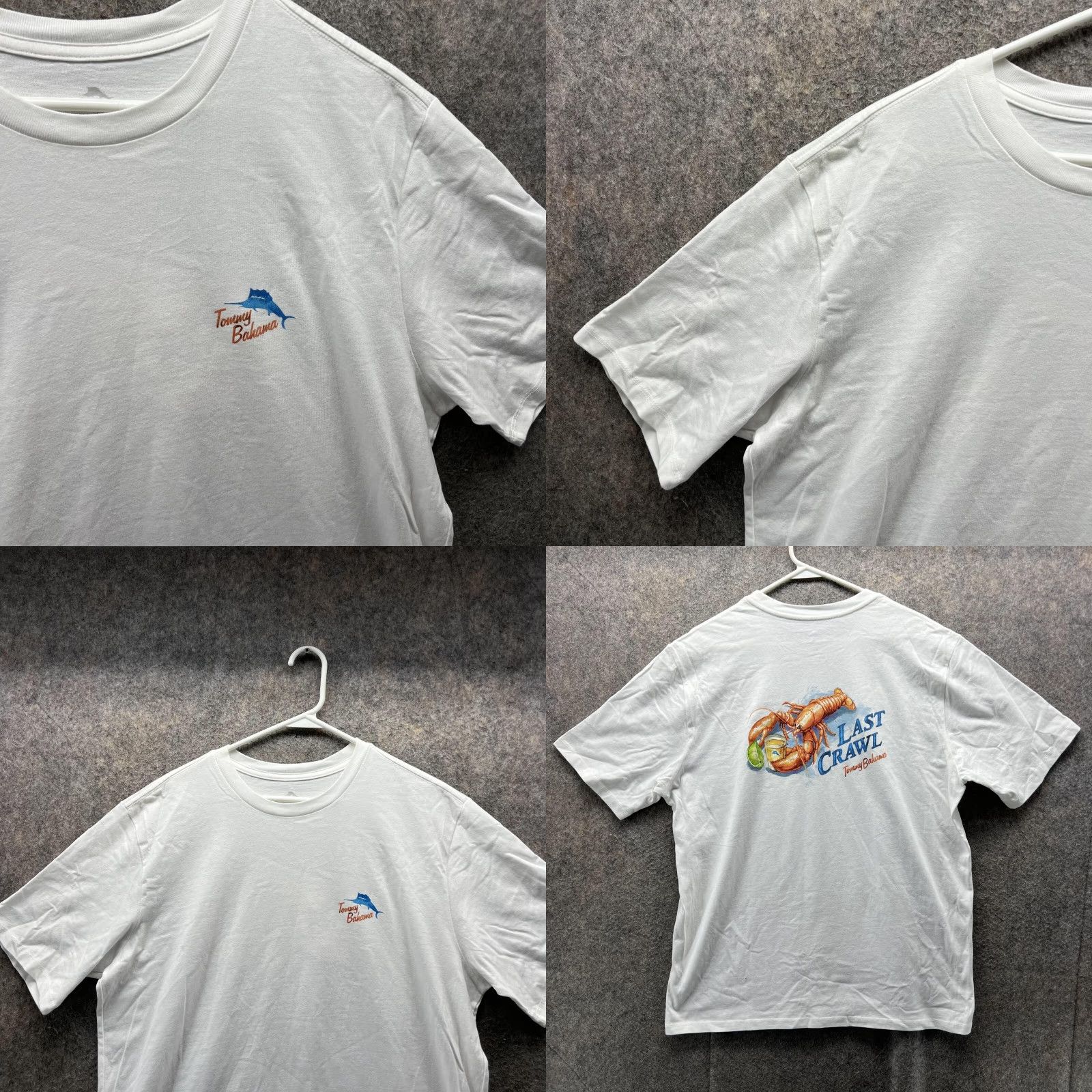 Tommy Bahama Tommy Bahama Shirt Men Large Adult White Casual Tee Crewneck Short Sleeve Logo T-Shirt All Seasons L Mens Size US L / EU 52-54 / 3 - 8 Thumbnail