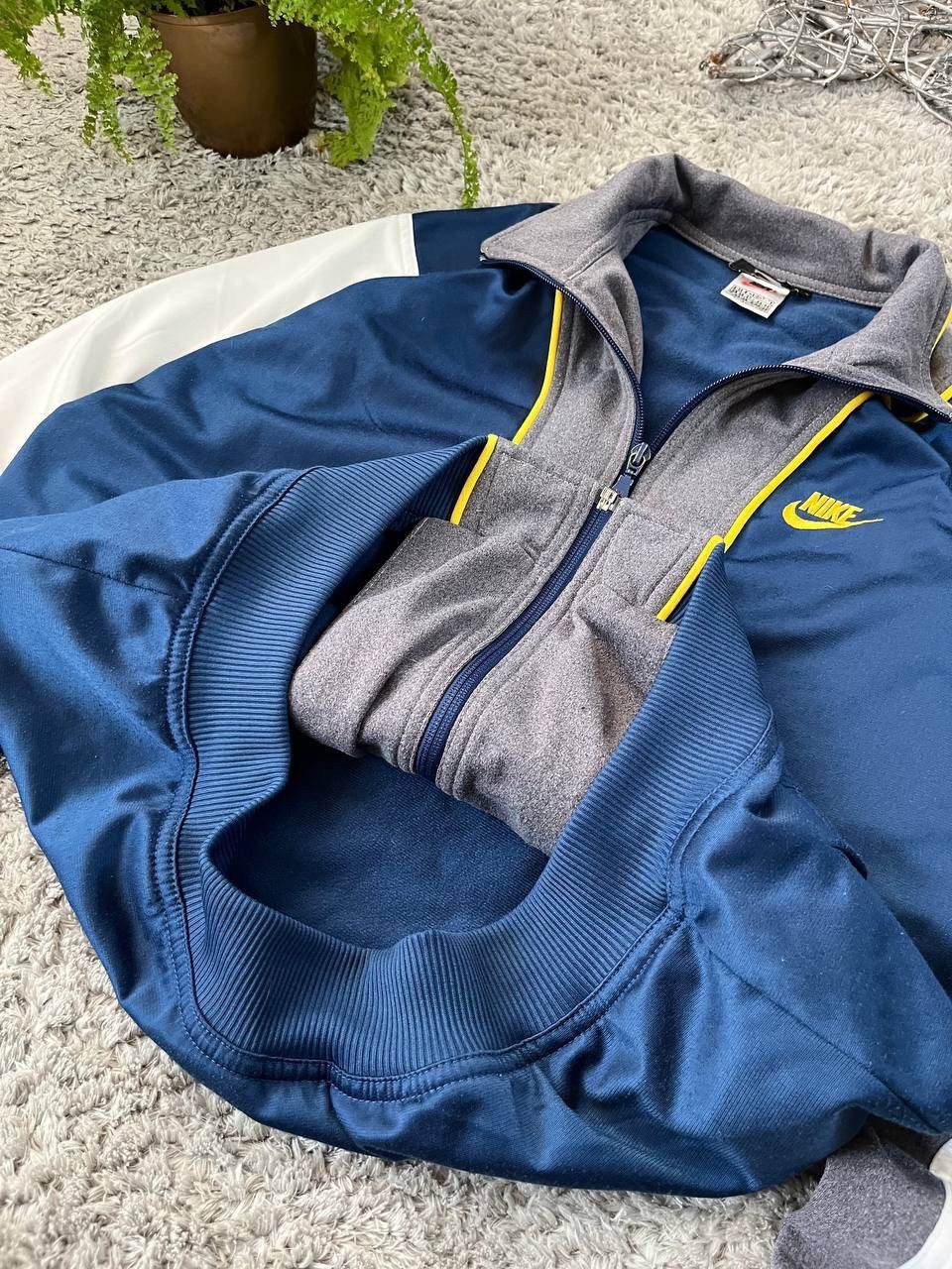 Nike × Vintage 90s Nike Zip-Hoodie Vintage Streetwear Big Logo Swoosh Rare Size US S / EU 44-46 / 1 - 7 Thumbnail
