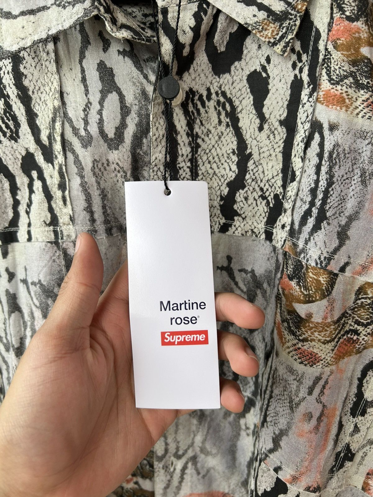 Martine Rose × Supreme NEW MARTINE ROSE SUPREME PATCHWORK BUTTON UP Size US L / EU 52-54 / 3 - 3 Thumbnail