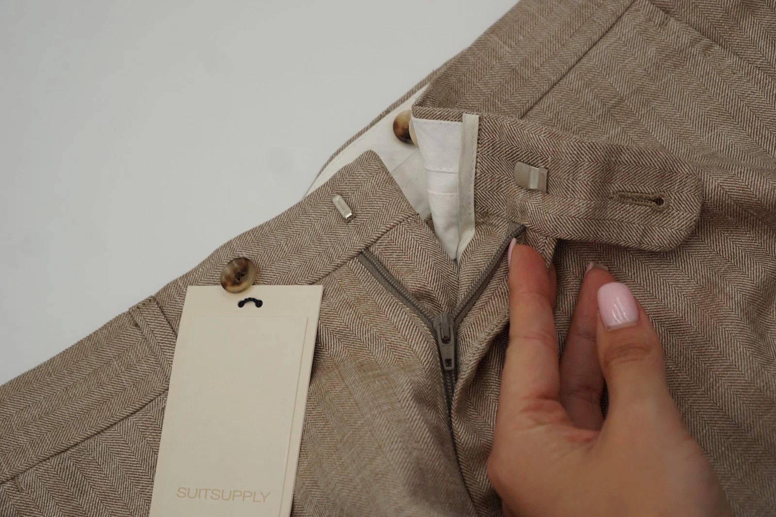 Suitsupply Men Suitsupply Pants Brescia Wool Silk & Linen 24 UK/US38S Size 38S - 3 Thumbnail