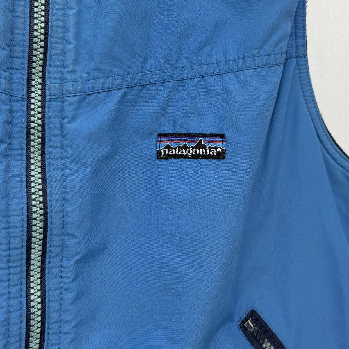 Patagonia Vintage 80s Patagonia Fleece Lined Vest Blue Outdoor USA Size US M / EU 48-50 / 2 - 4 Thumbnail