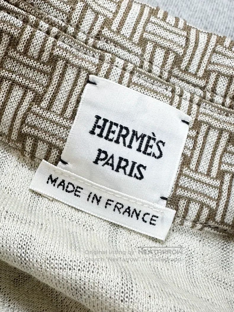 Hermes Hermes Early Spring Khaki and Fluorescent Yellow Trim H Le Size XS / US 0-2 / IT 36-38 - 7 Thumbnail