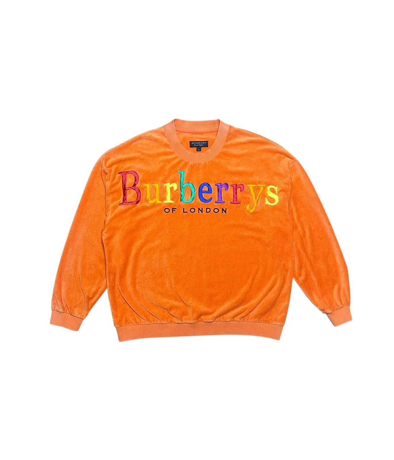 BURBERRY of london スウェット80-90s burberrys Burberry × Vintage 90s Burberrys Rainbow Text Sweatshirt | Grailed