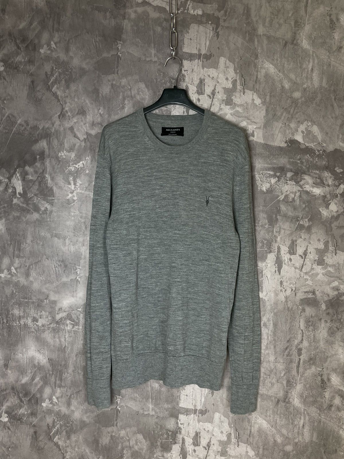 Allsaints AllSaints Trias Crew Waffle Knit Wool Rare Sweater Size US M / EU 48-50 / 2 - 1 Thumbnail