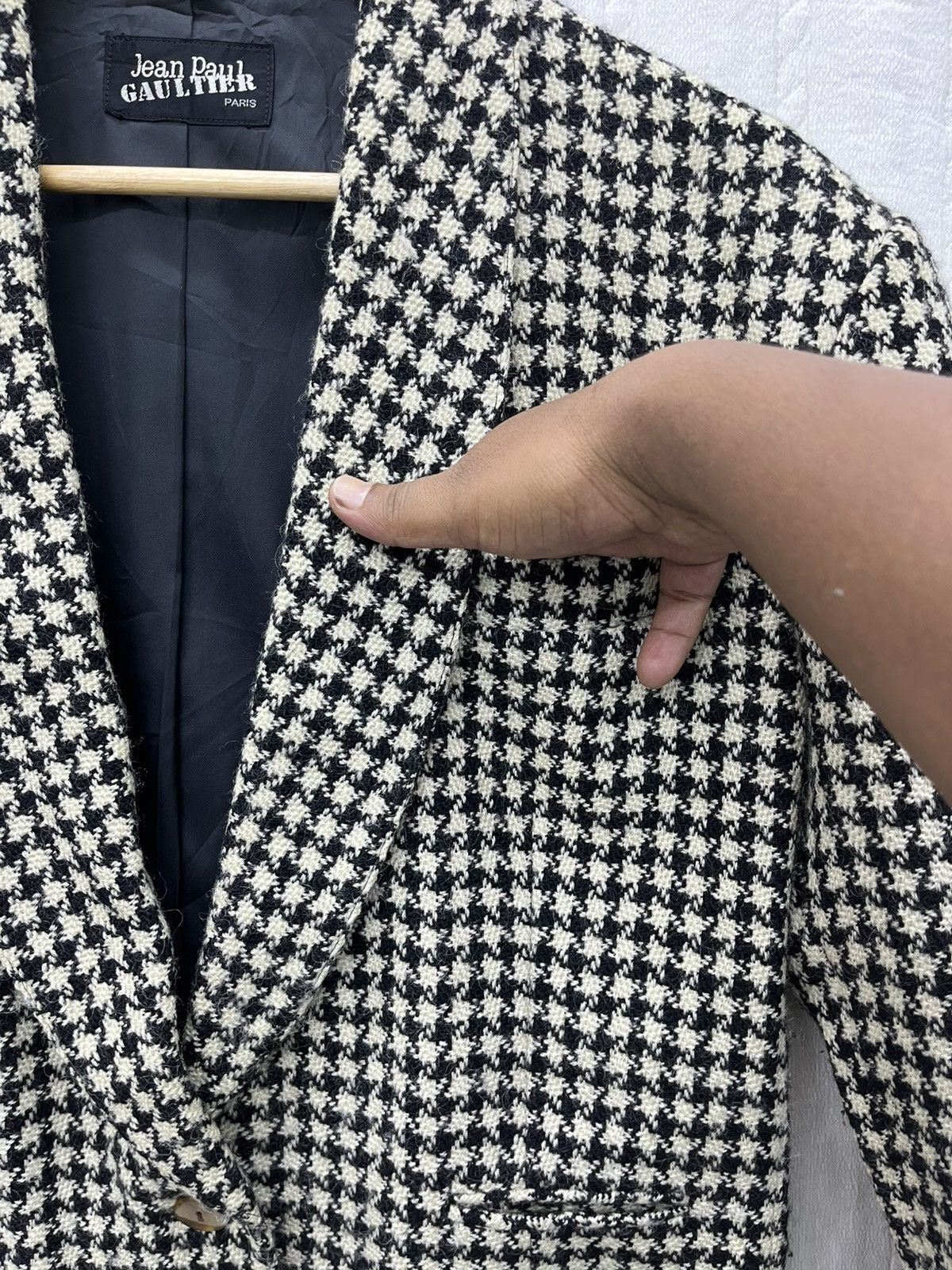 Jean Paul Gaultier ARCHIVE🔥VTG JEAN PAUL GAULTIER WOOL HERRINGBONE JACKET Size US L / EU 52-54 / 3 - 11 Thumbnail