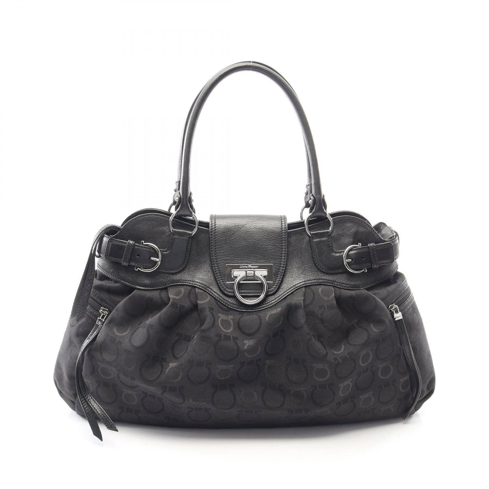 Salvatore Ferragamo Salvatore Ferragamo Salvatore Ferragamo Canvas Leather Tote Bag Leather Tote Bag 216327 DUTY FREE for USA Size ONE SIZE - 1 Thumbnail