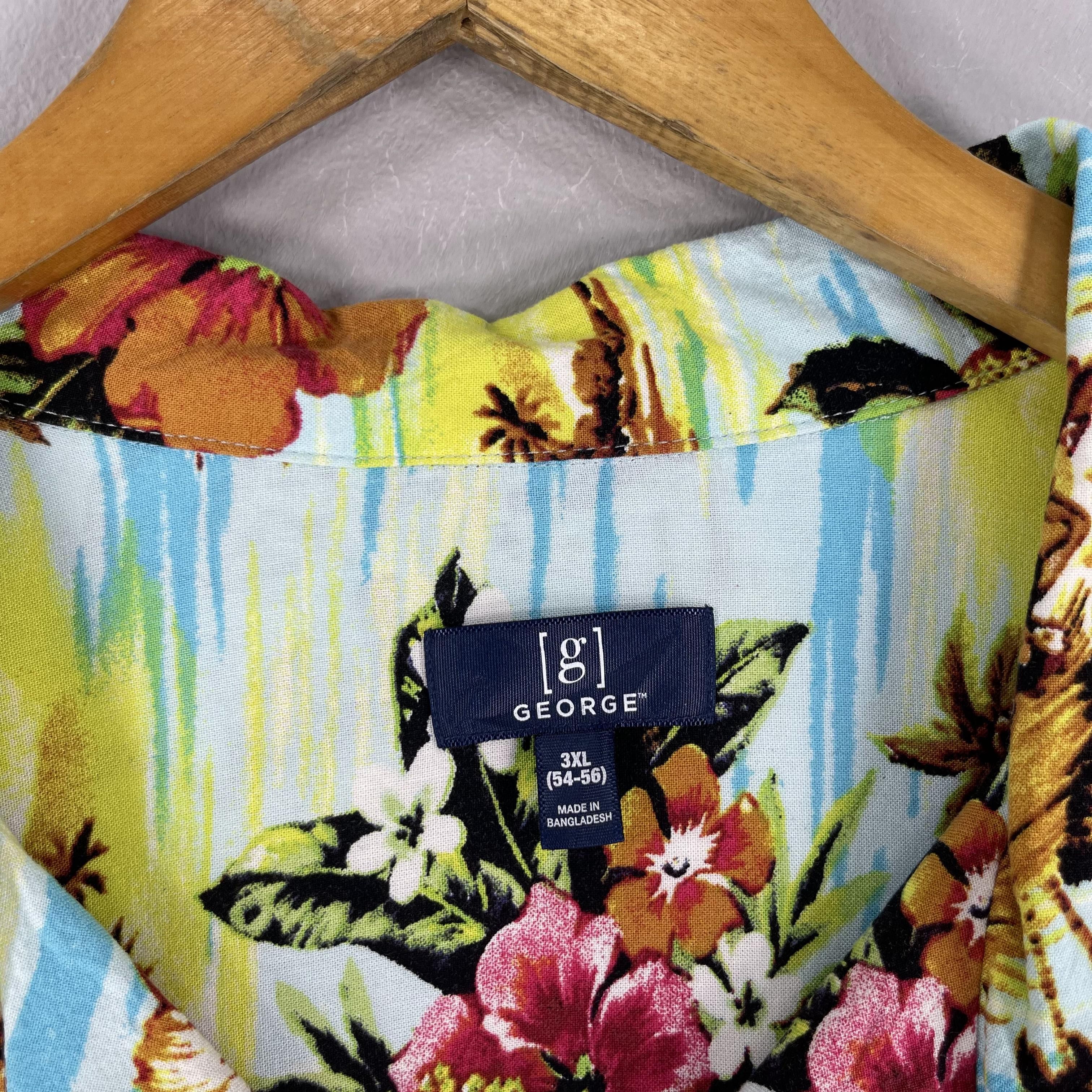 Vintage Vintage Hawaii Island Beach Aloha Floral Motive Rayon Shirt Size US XXL / EU 58 / 5 - 5 Thumbnail