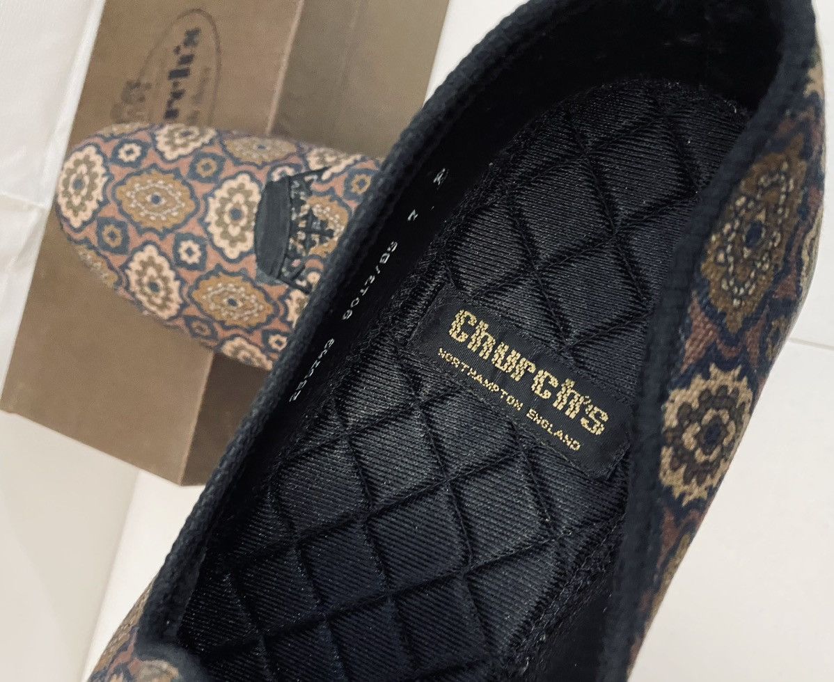 Church's Church’s 🏴󠁧󠁢󠁥󠁮󠁧󠁿 Kanvas Quilted Insole Suede House Slipper 8 New Size US 8 / EU 41 - 2 Thumbnail