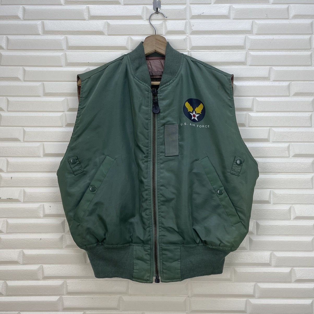 Other Vintage Vest Jacket Air Force Sleeves Less Size US M / EU 48-50 / 2 - 2 Thumbnail