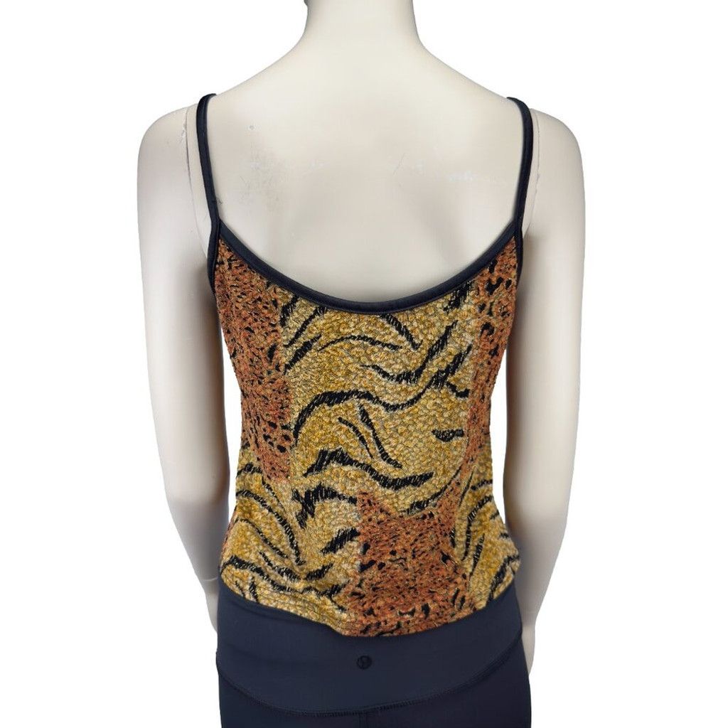 Vintage VINTAGE Y2K 90's Leopard Black Metallic Shiny Thread sz S Size XS / US 0-2 / IT 36-38 - 6 Thumbnail