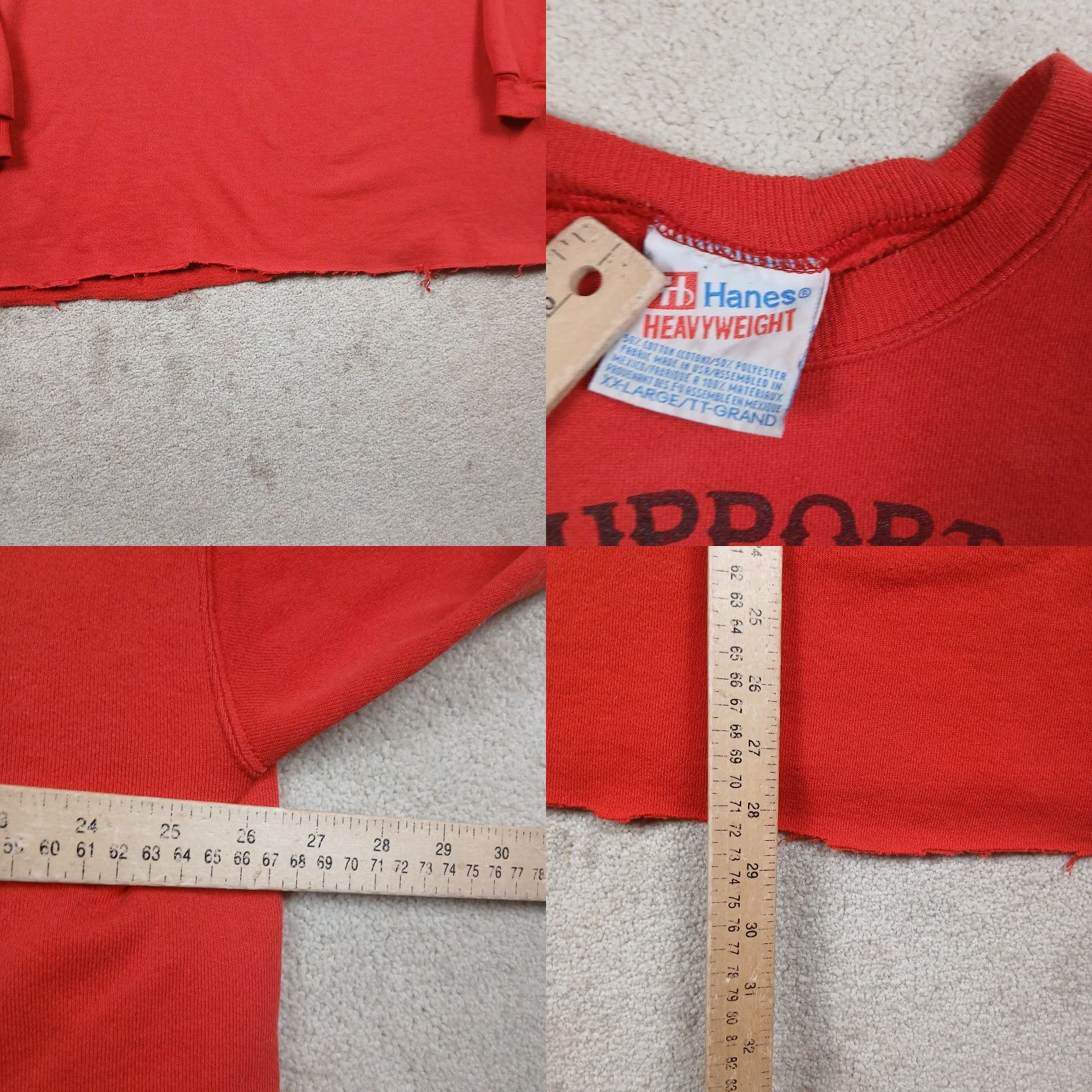 Hanes VINTAGE Hanes 2XL Red Vietnam Veterans Crewneck Sweatshirt Mens Sweatshirt Pullover Knit Graphic Print 90s Size US XXL / EU 58 / 5 - 8 Thumbnail