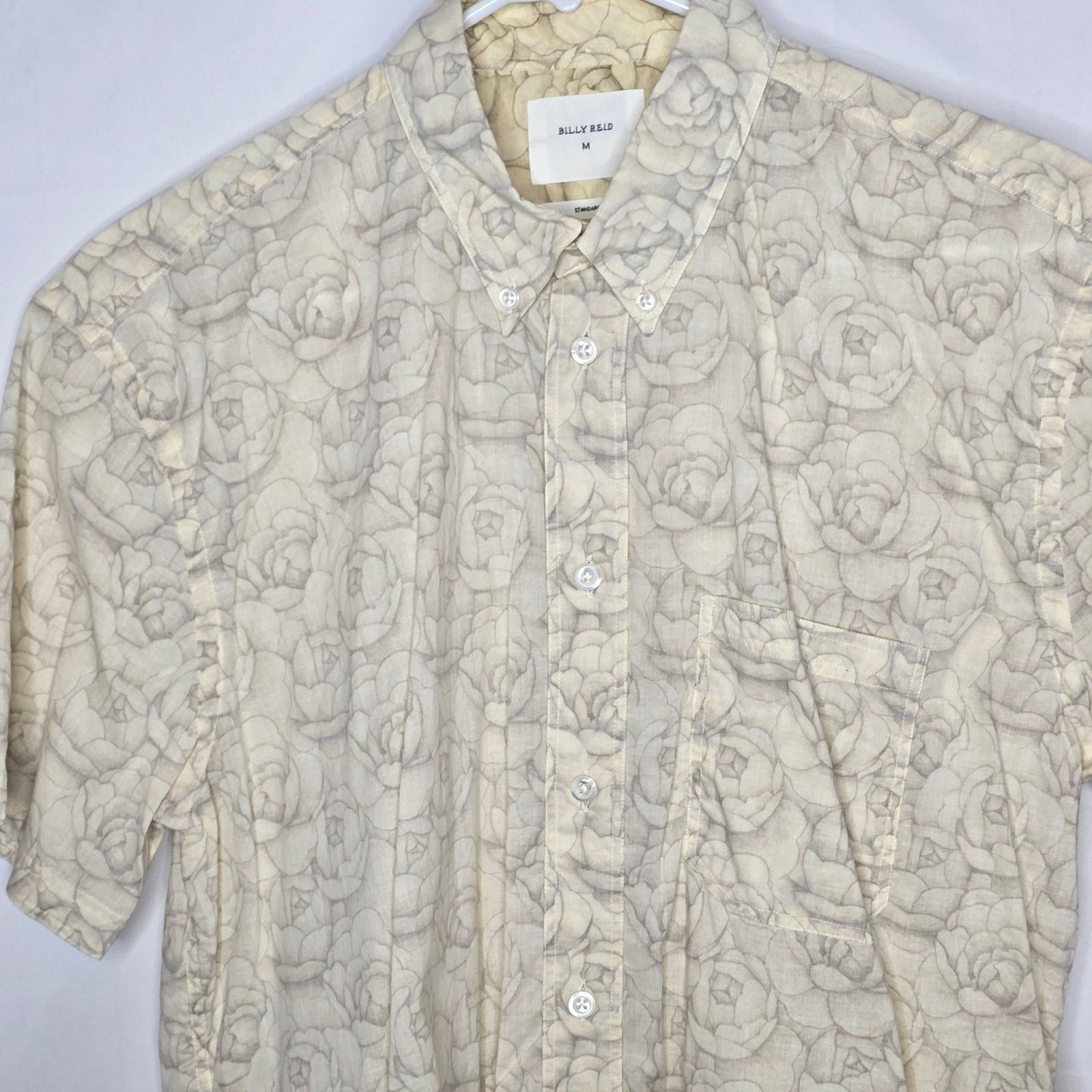 Billy Reid Billy Reid Standard SS Floral Button-down Shirt Size Medium Size US M / EU 48-50 / 2 - 2 Thumbnail