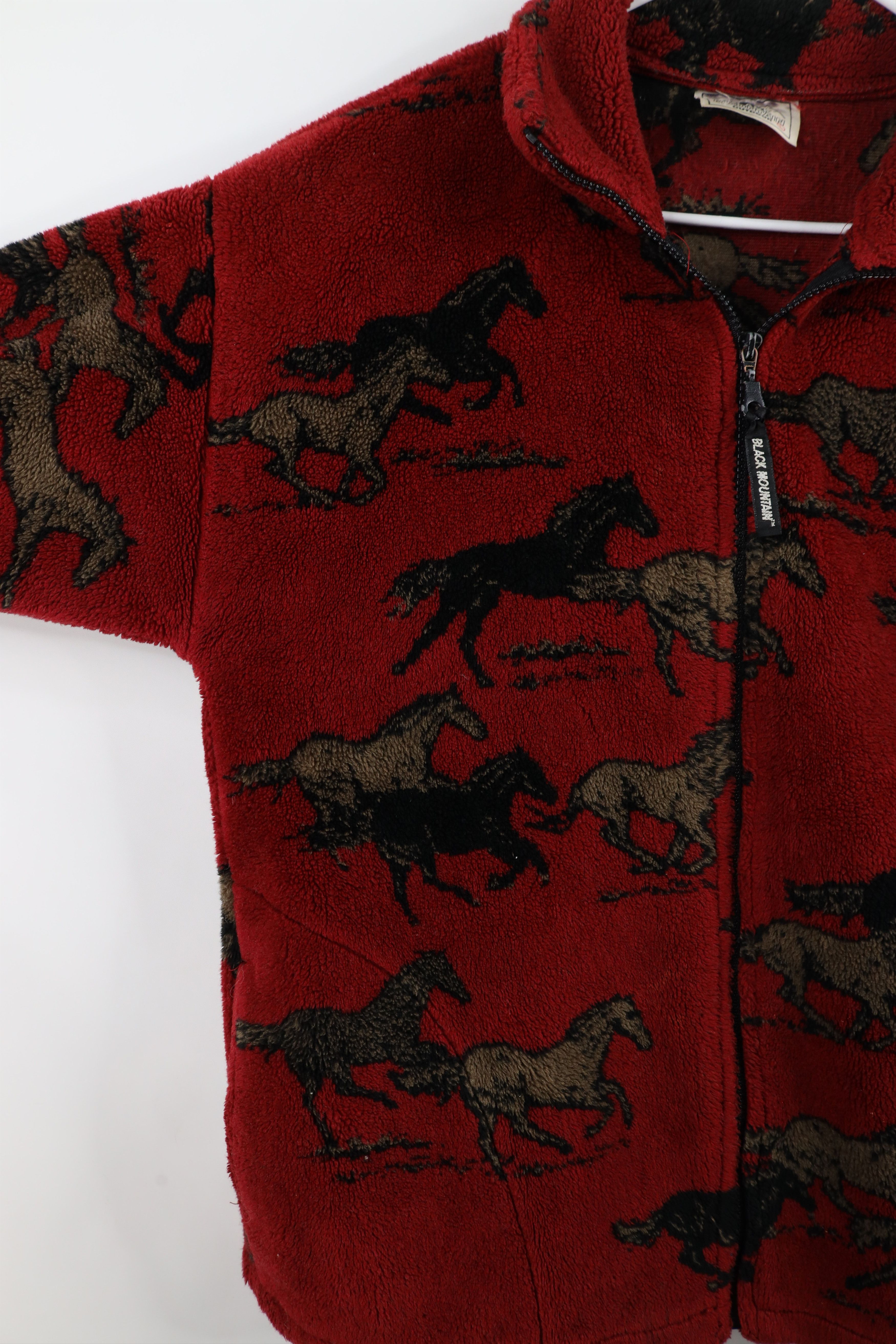 Vintage Vintage 90s Streetwear Horse Equestrian Fleece Jacket USA Size L / US 10 / IT 46 - 5 Thumbnail
