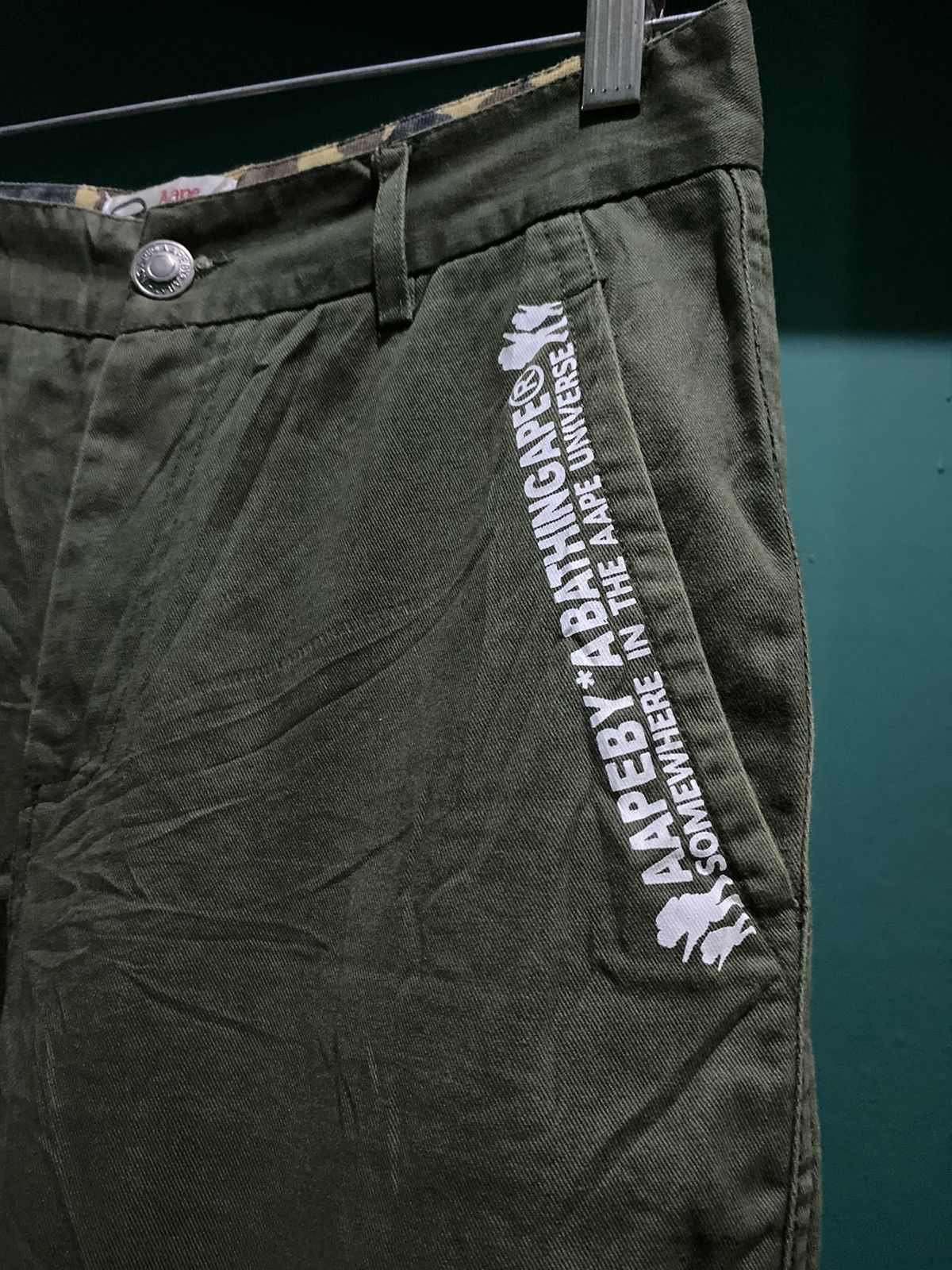 Aape AAPE BY A BATHING APE Camo Hem Shortpants Size US 30 / EU 46 - 5 Thumbnail