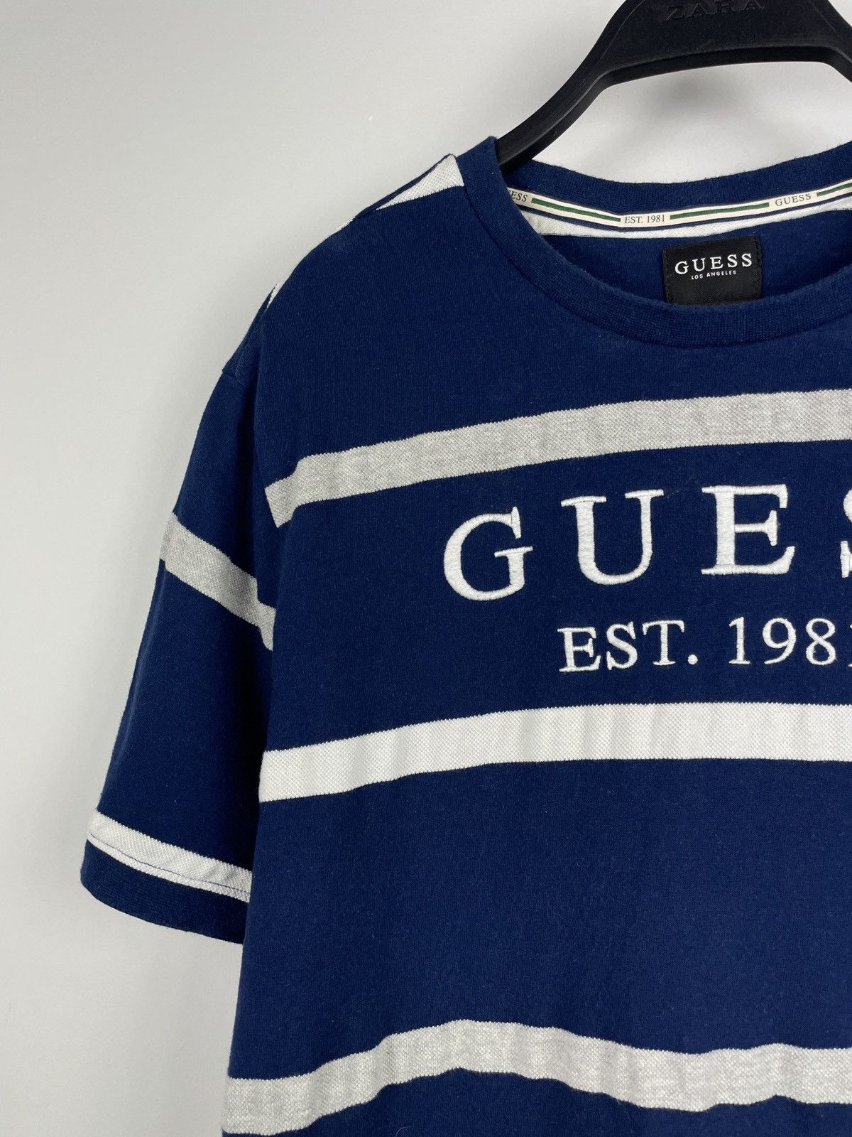 Guess × Vintage Guess Los Angeles Striped T-shirt Size US S / EU 44-46 / 1 - 2 Thumbnail