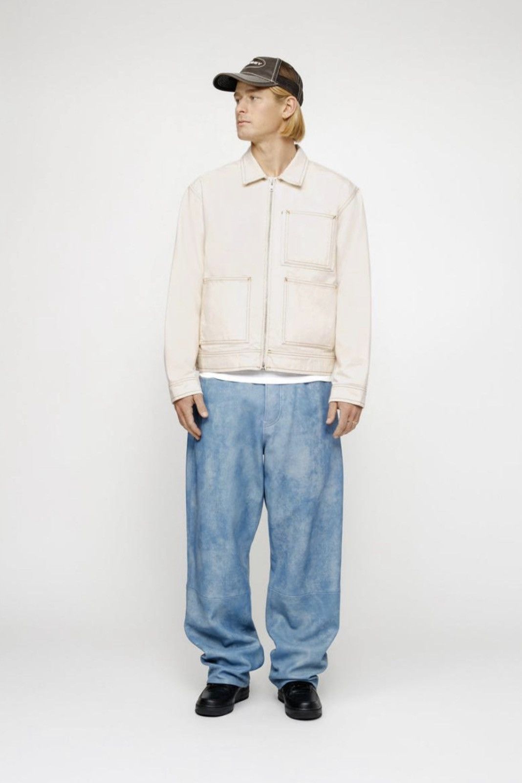 Stussy Stussy Denim Work Jacket Natural Large Size US L / EU 52-54 / 3 - 15 Thumbnail