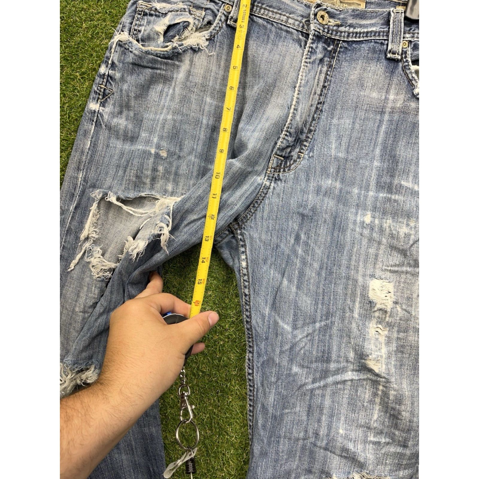 Vintage VINTAGE Buckle BKE Jeans Mens 36 Straight Leg Distressed Medium Wash 2000s Y2K 3D 80s 90s Band Hip Hop USA Jeans Mens Size US 36 / EU 52 - 7 Thumbnail